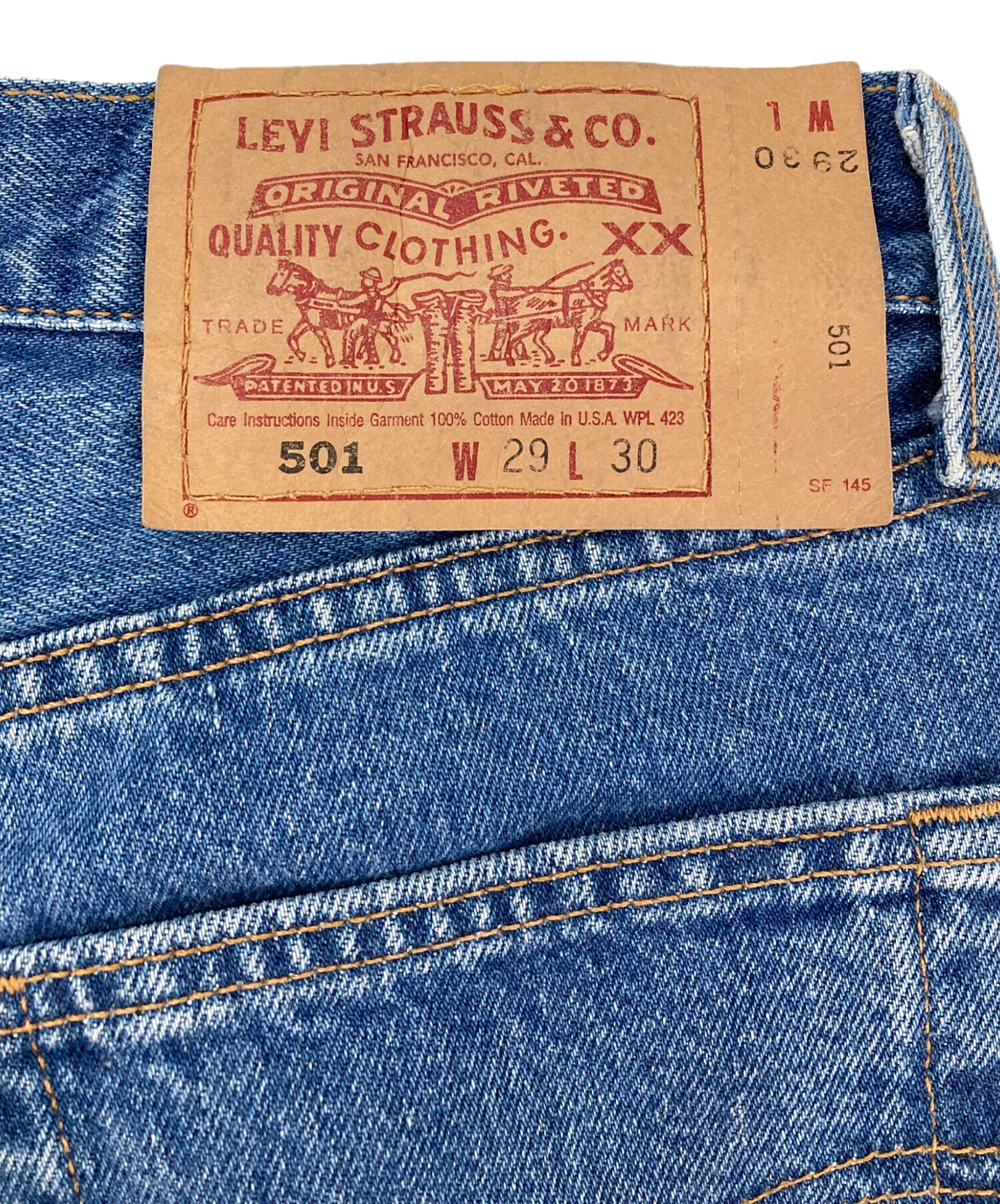 中古・古着通販】LEVI'S (リーバイス) 501デニムパンツ インディゴ