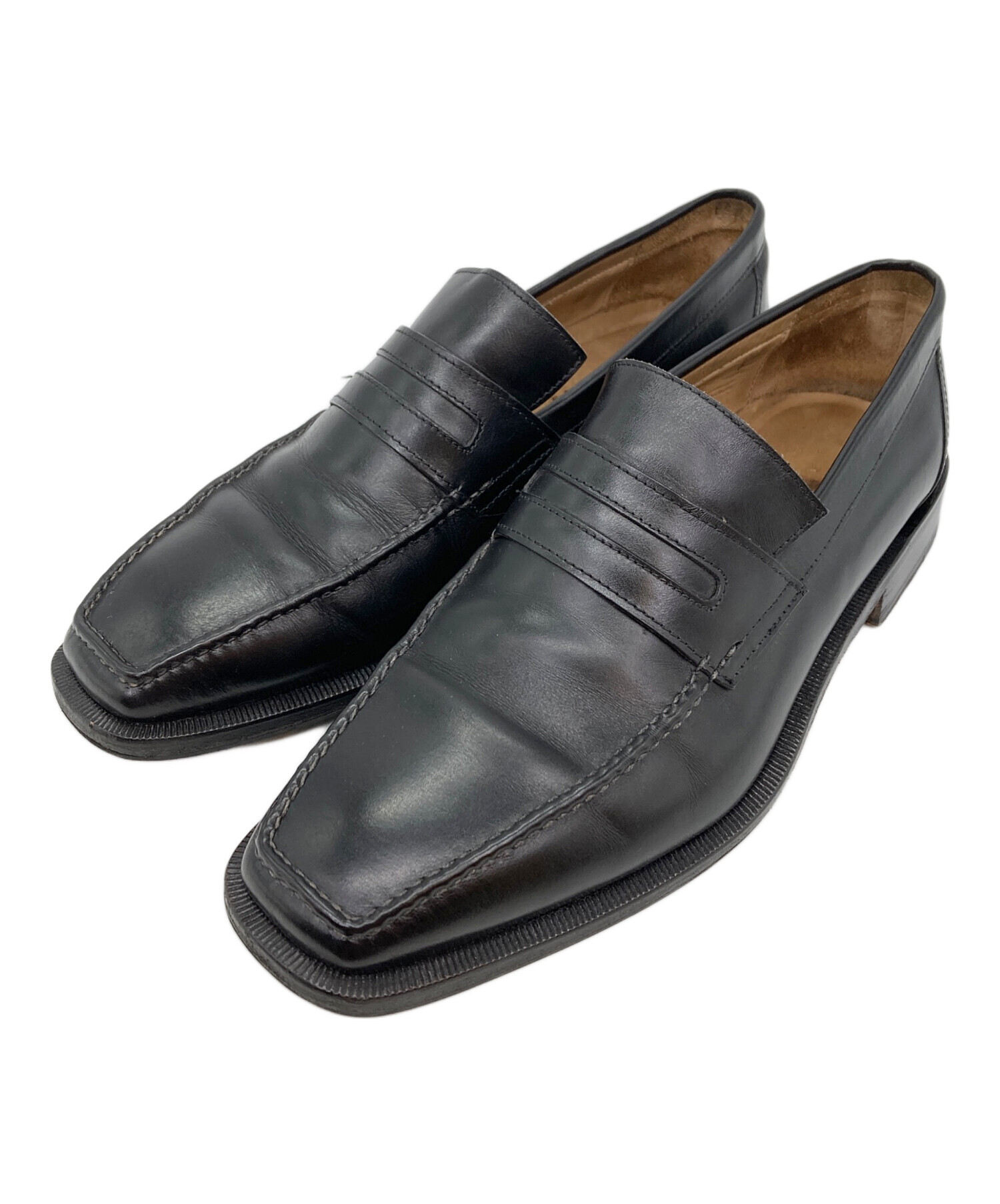 中古・古着通販】LANVIN (ライバン) コインローファー ブラック サイズ 