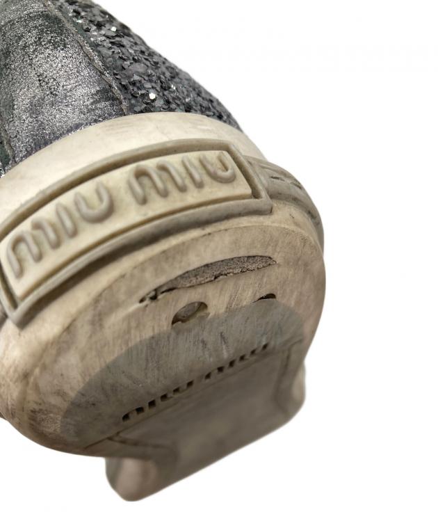 中古・古着通販】MIU MIU (ミュウミュウ) グリッターメタルトゥ