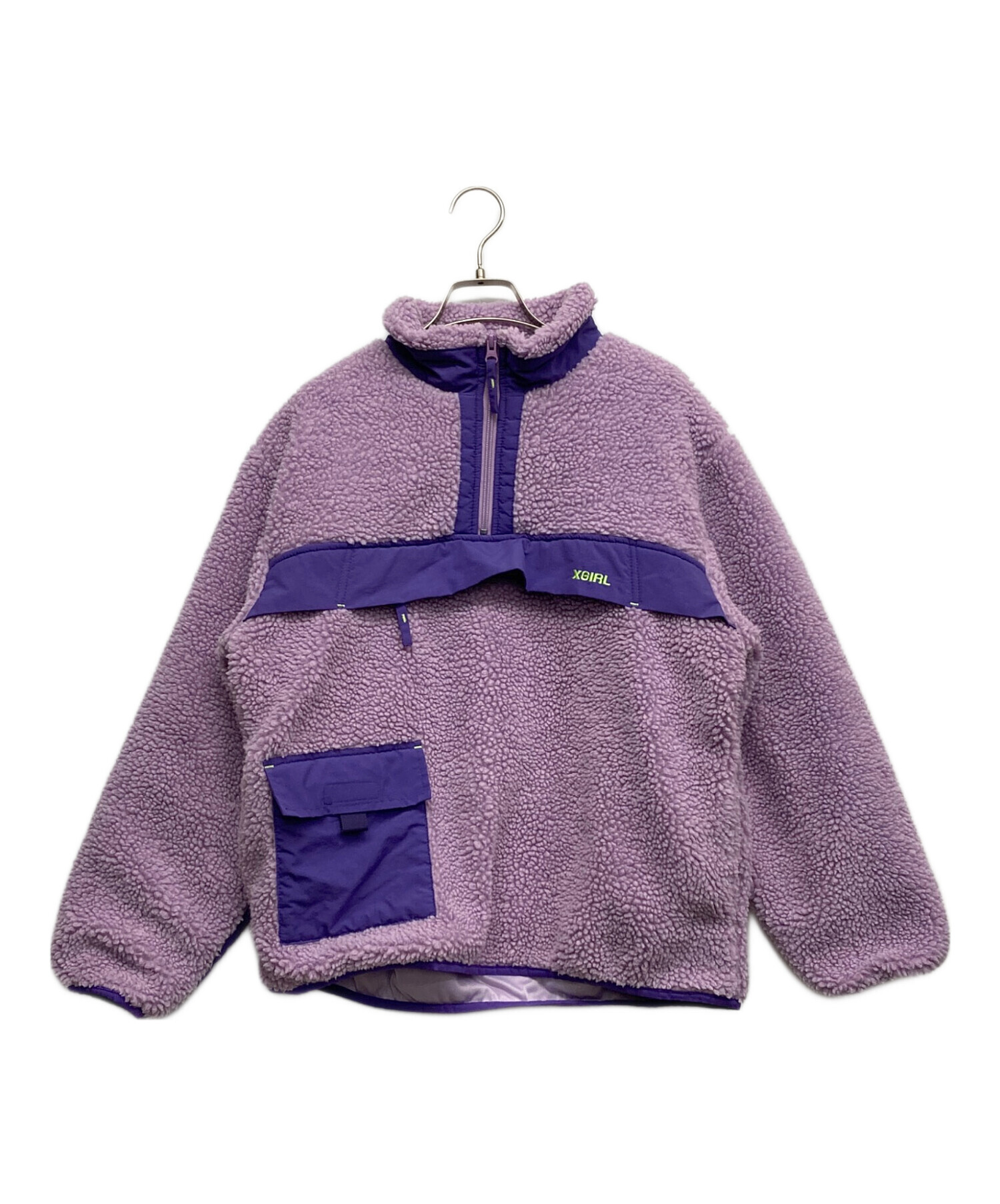 【希少廃盤品】ALBI パープル 中古・古着通販】X-girl (エックスガール) ボアアノラック パープル