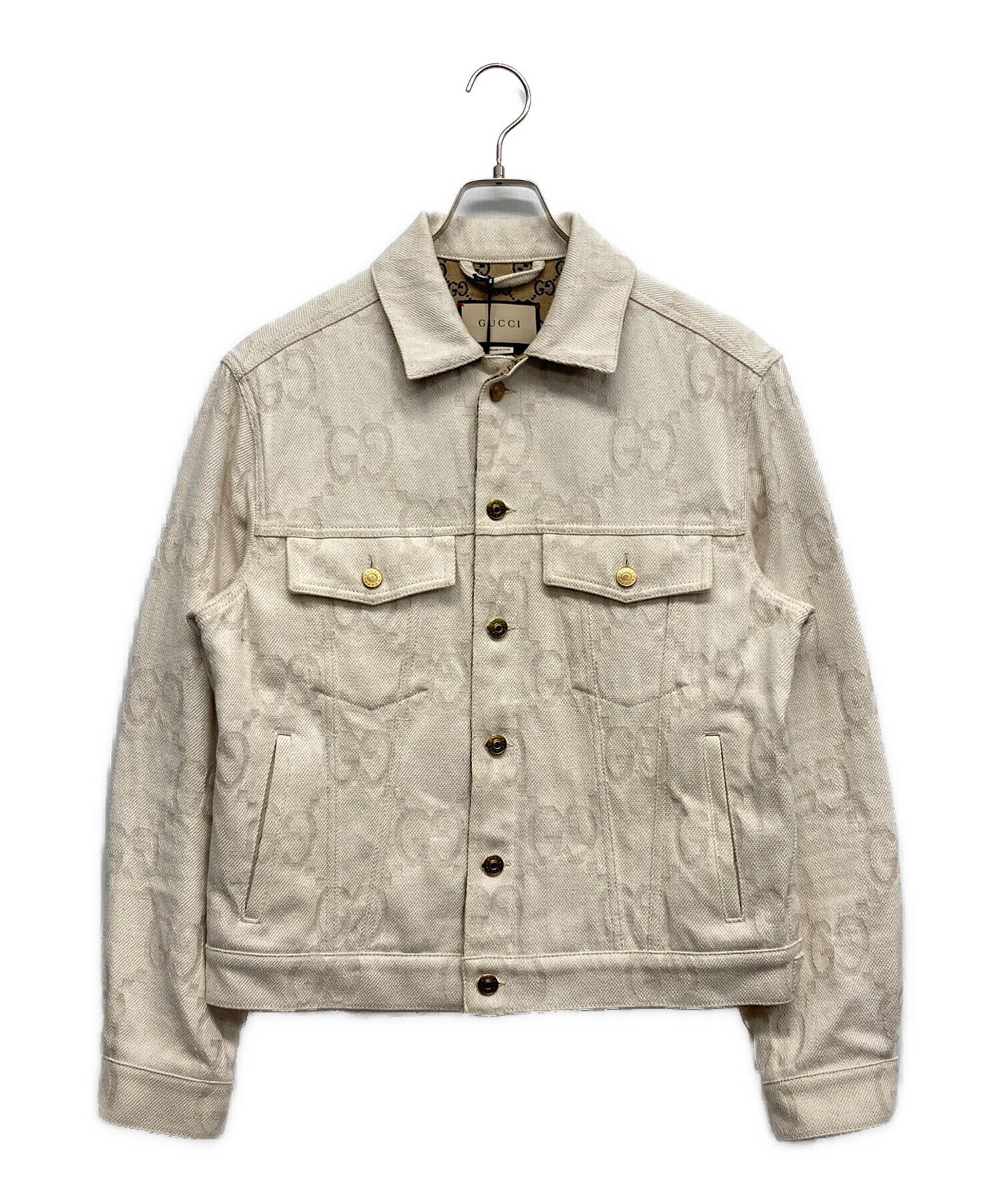 中古・古着通販】GUCCI (グッチ) GGパターン コットン×ヘンプ デニム 