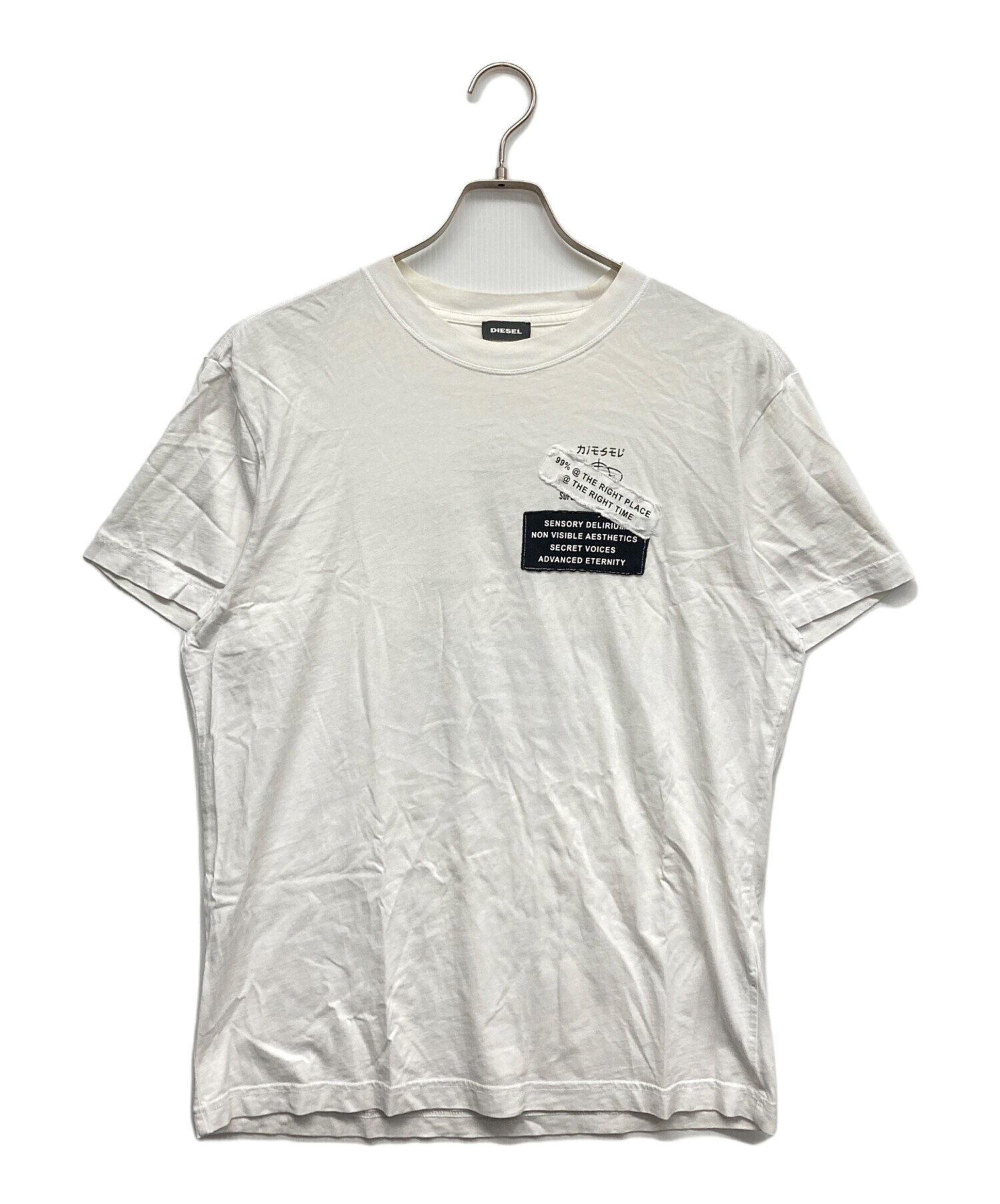 中古・古着通販】DIESEL (ディーゼル) プリントTシャツ ホワイト 
