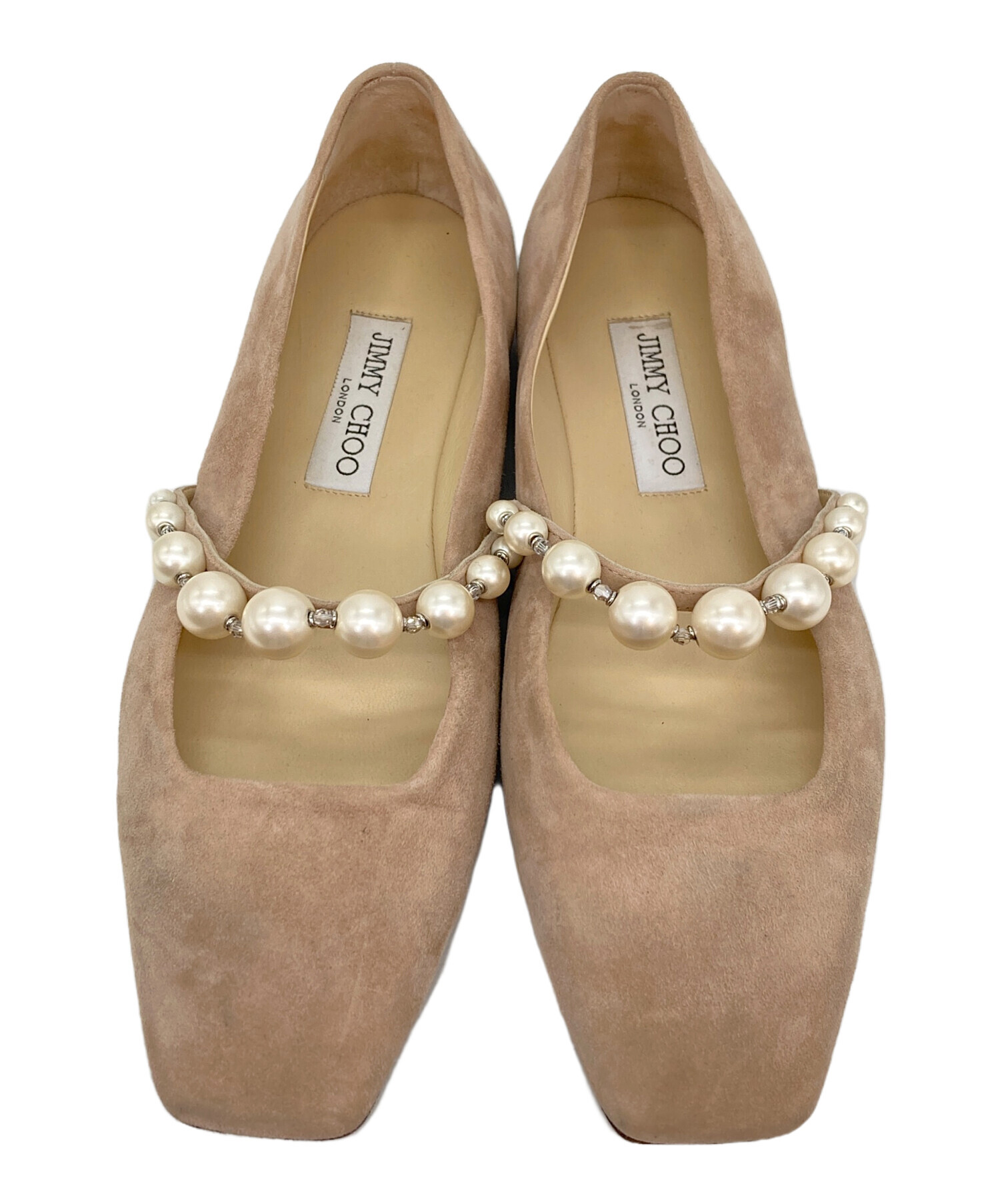 中古・古着通販】JIMMY CHOO (ジミーチュウ) スウェードフラット 