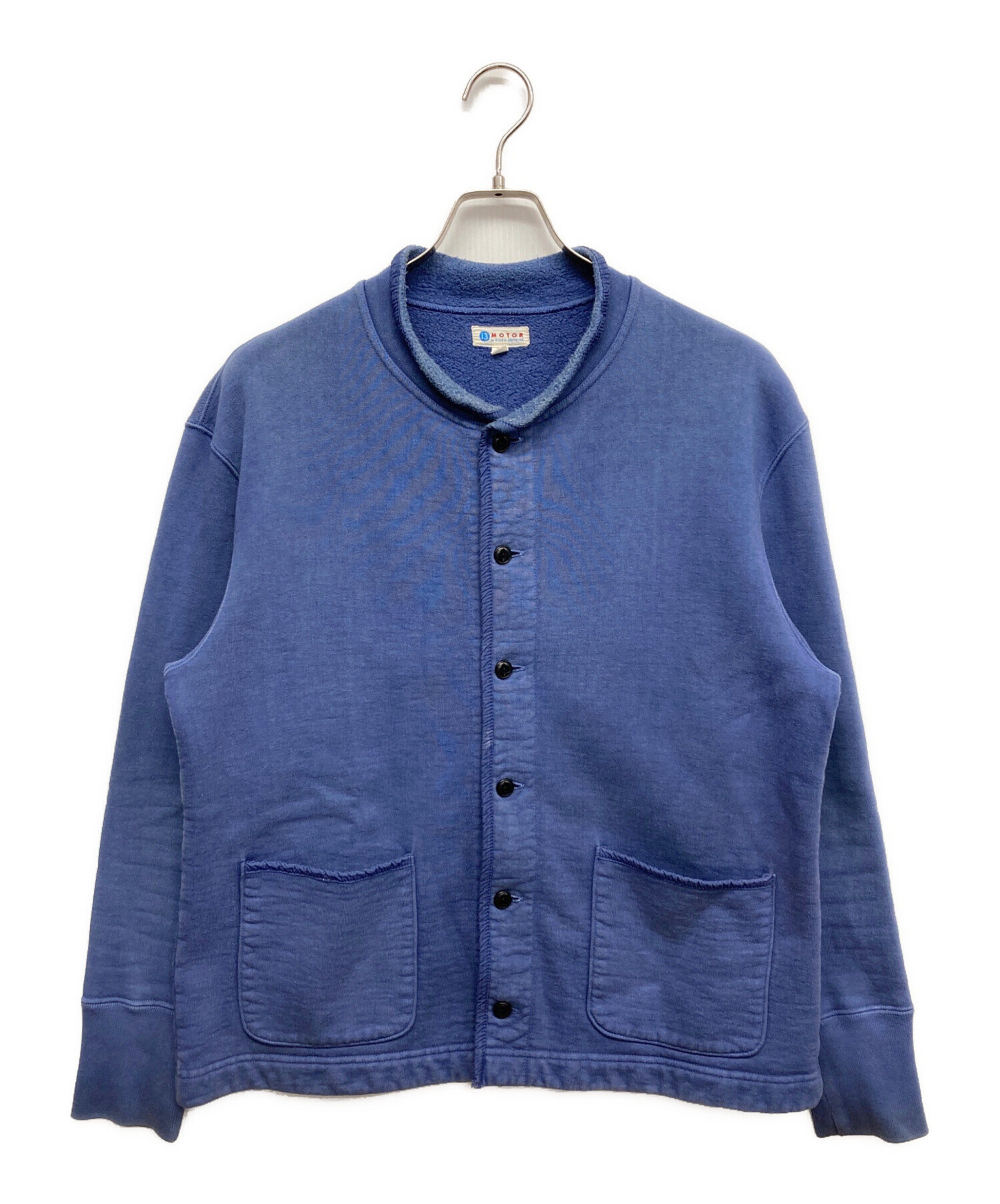 MOTOR NEW VINTAGE スウェットカーディガン モトレザー 本池秀夫 MOTOR