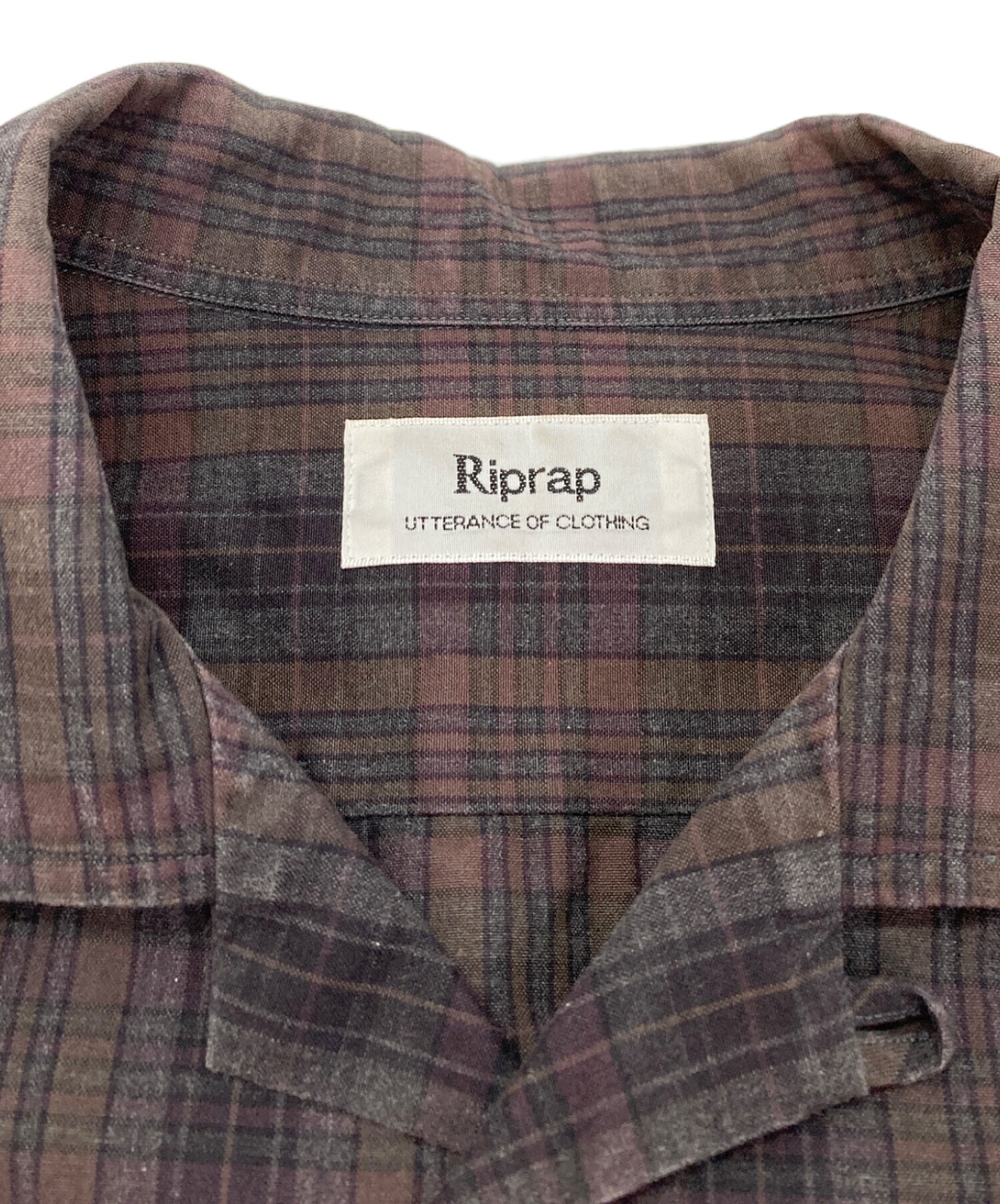 中古・古着通販】riprap (リップラップ) SEMI OPEN COLLAR SHIRTS