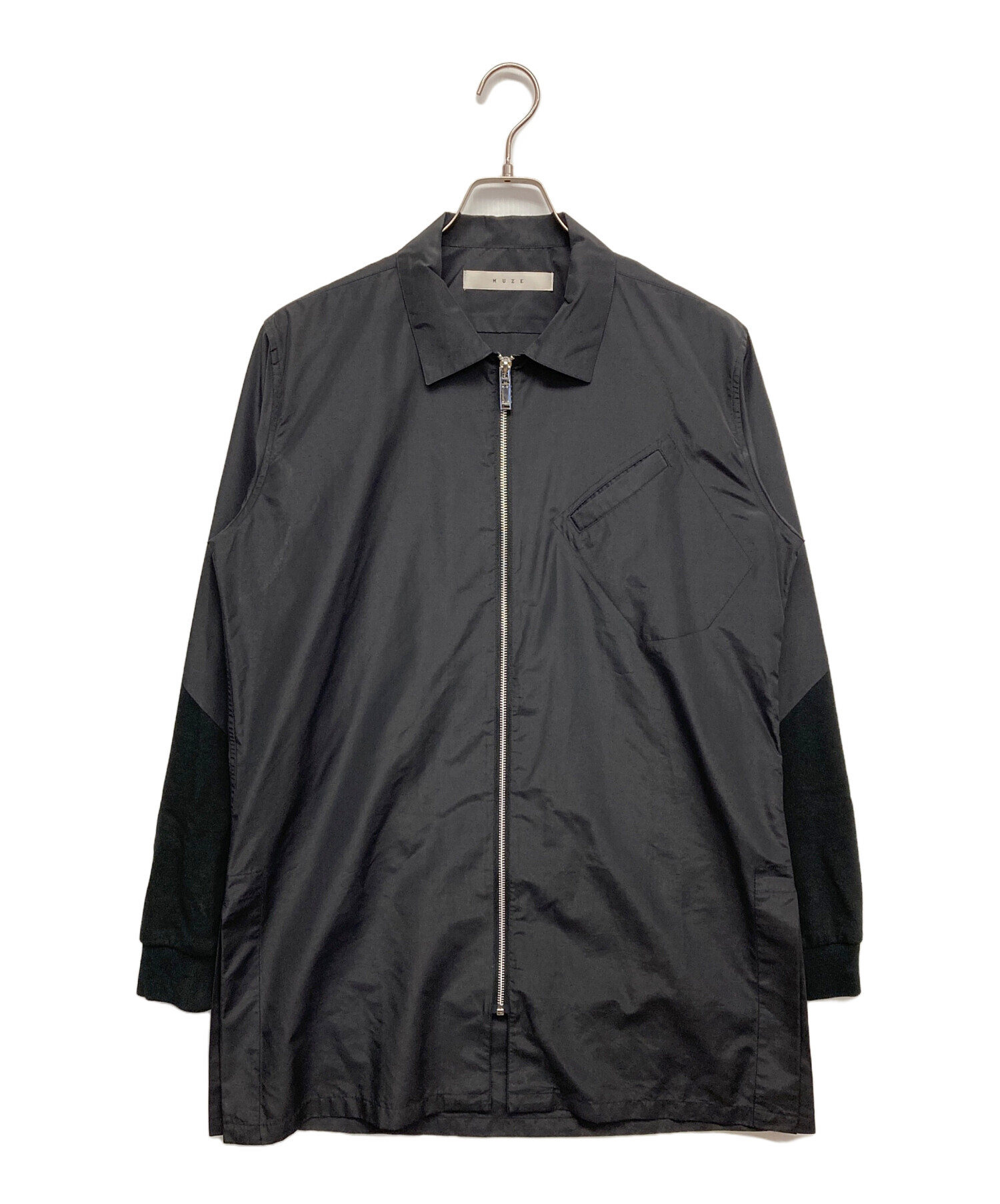 中古・古着通販】MUZE (ミューズ) 切替ジャケット ブラック サイズ:2 
