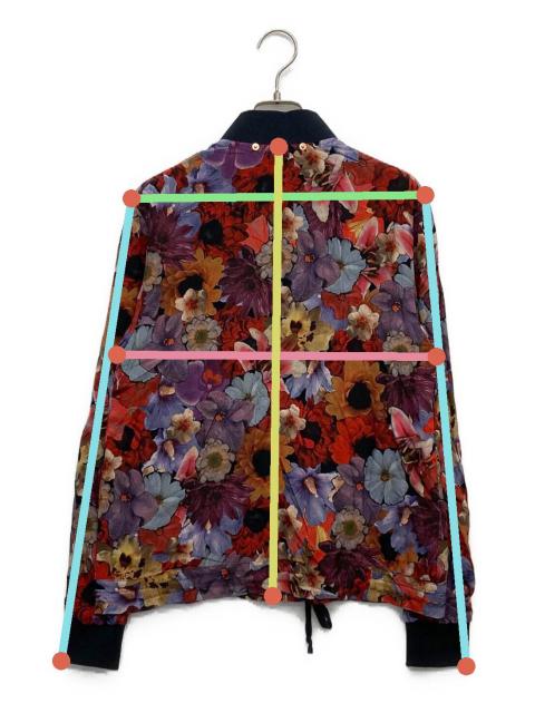 せ*い様 DIESEL カラフル風景柄ブルゾン Lサイズ 中古・古着通販】DIESEL (ディーゼル) 花柄ジャケット マルチカラー