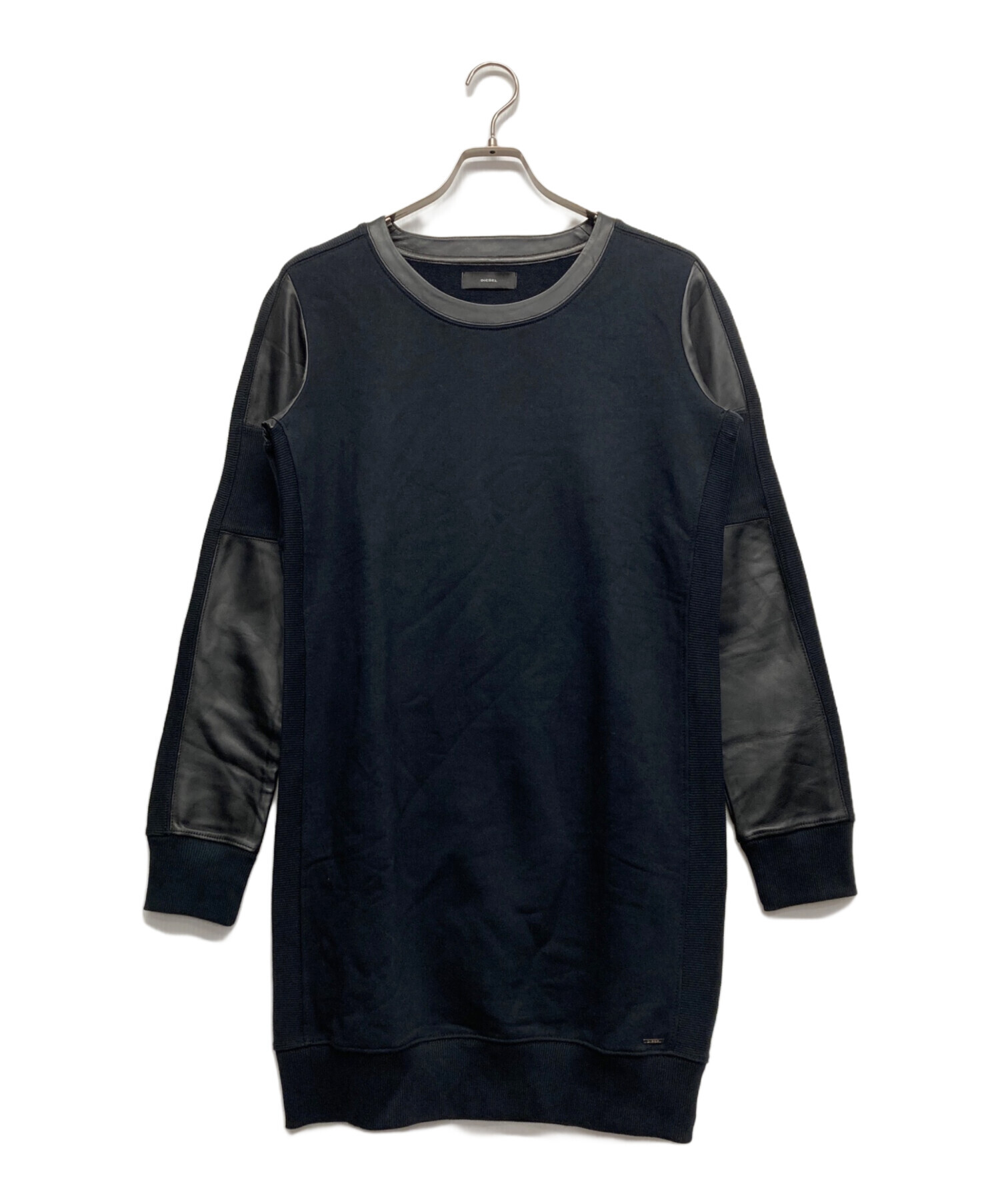 中古・古着通販】DIESEL (ディーゼル) エコレザー切替ワンピース 