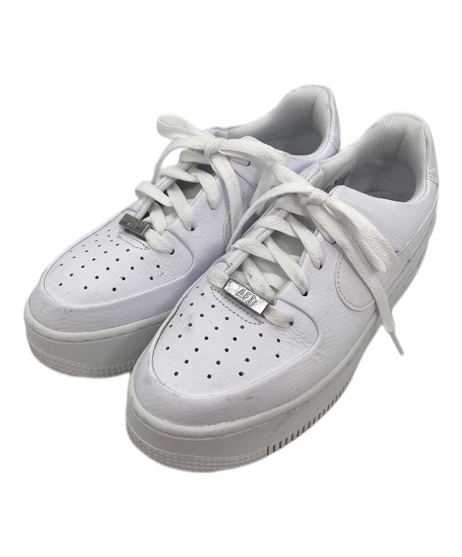 中古・古着通販】NIKE (ナイキ) AIR FORCE 1 SAGE LOW ホワイト サイズ 