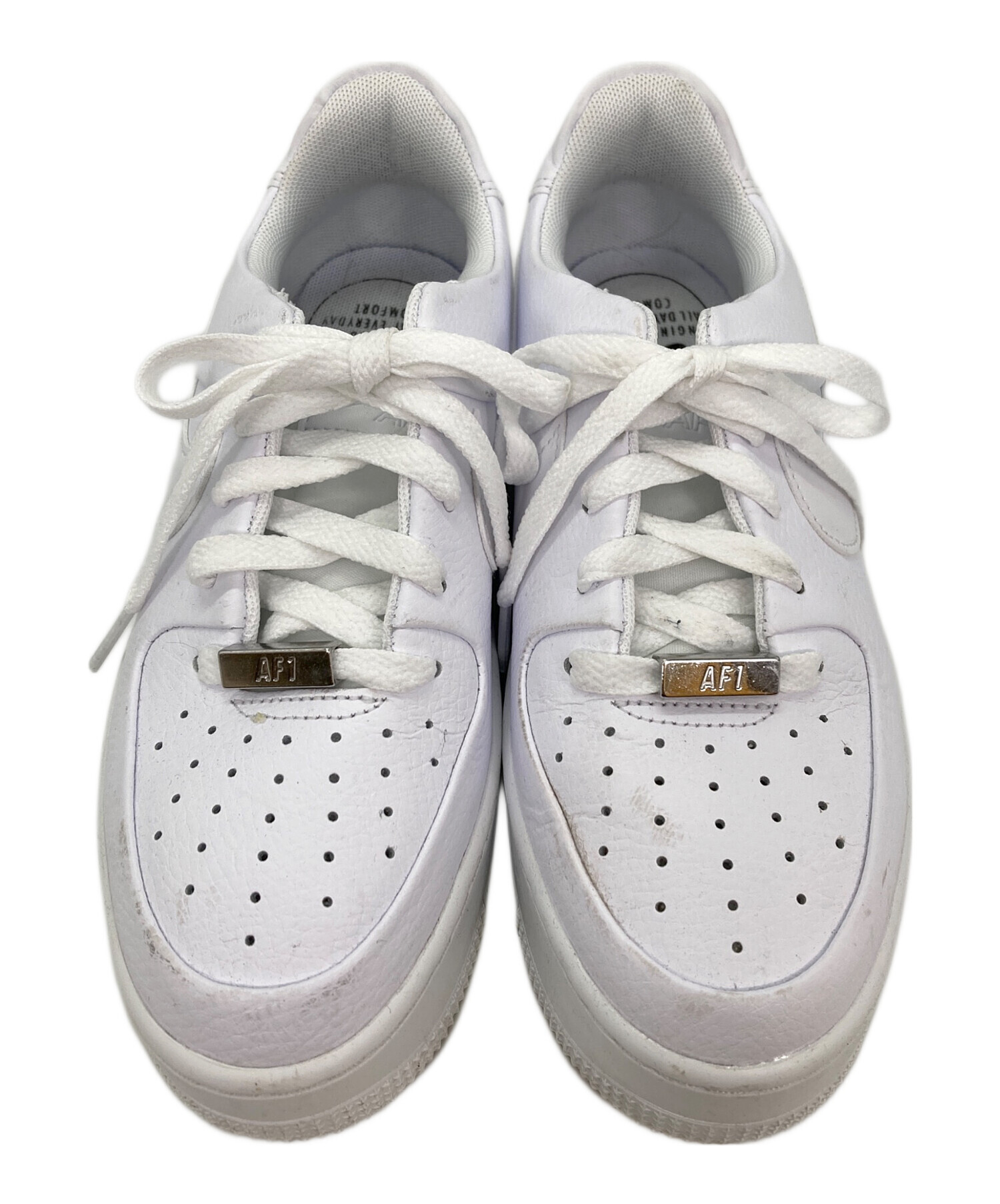 中古・古着通販】NIKE (ナイキ) AIR FORCE 1 SAGE LOW ホワイト サイズ 