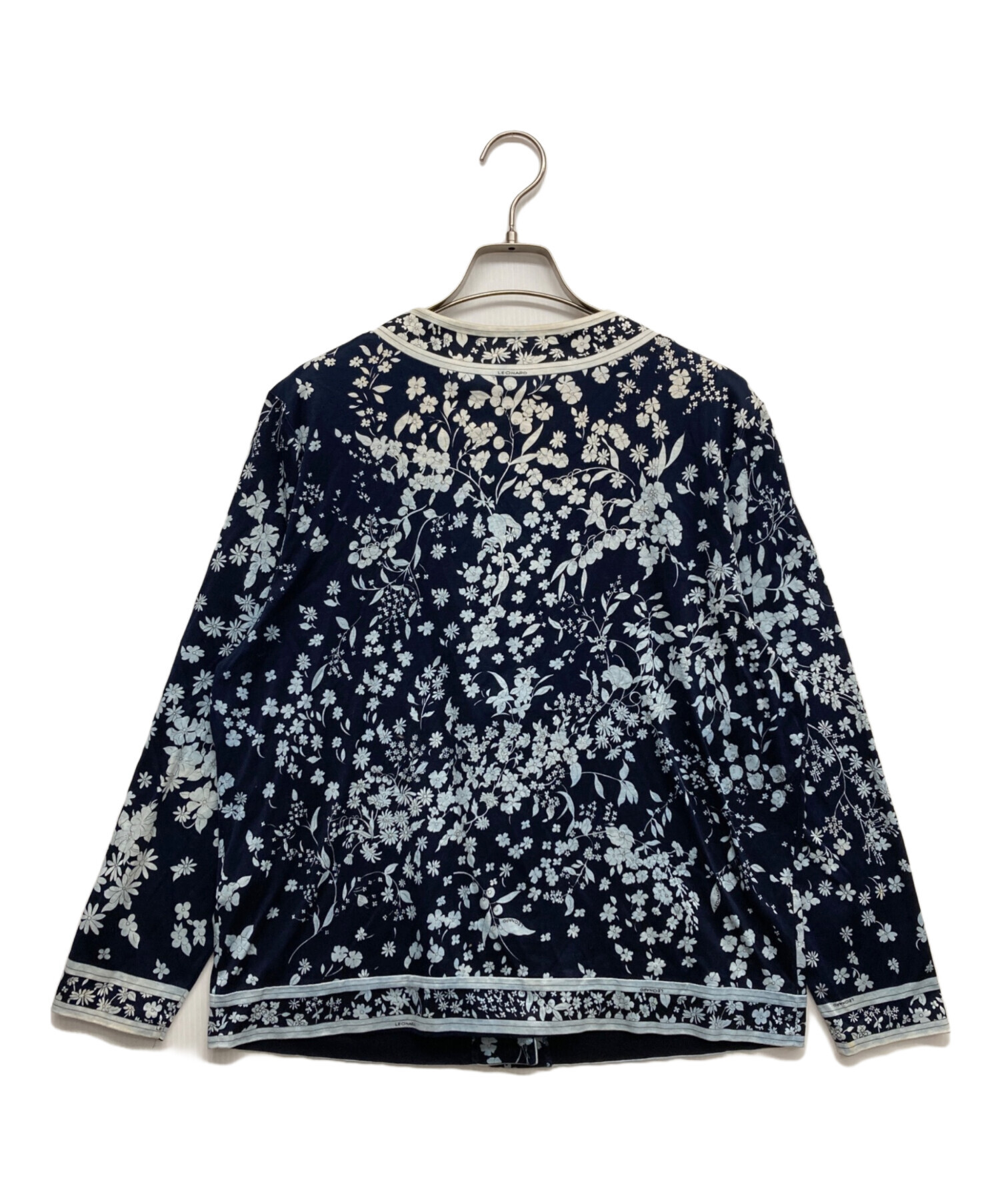 レオナール カーディガン お花柄 LEONARD 花柄 カーディガンジャケット