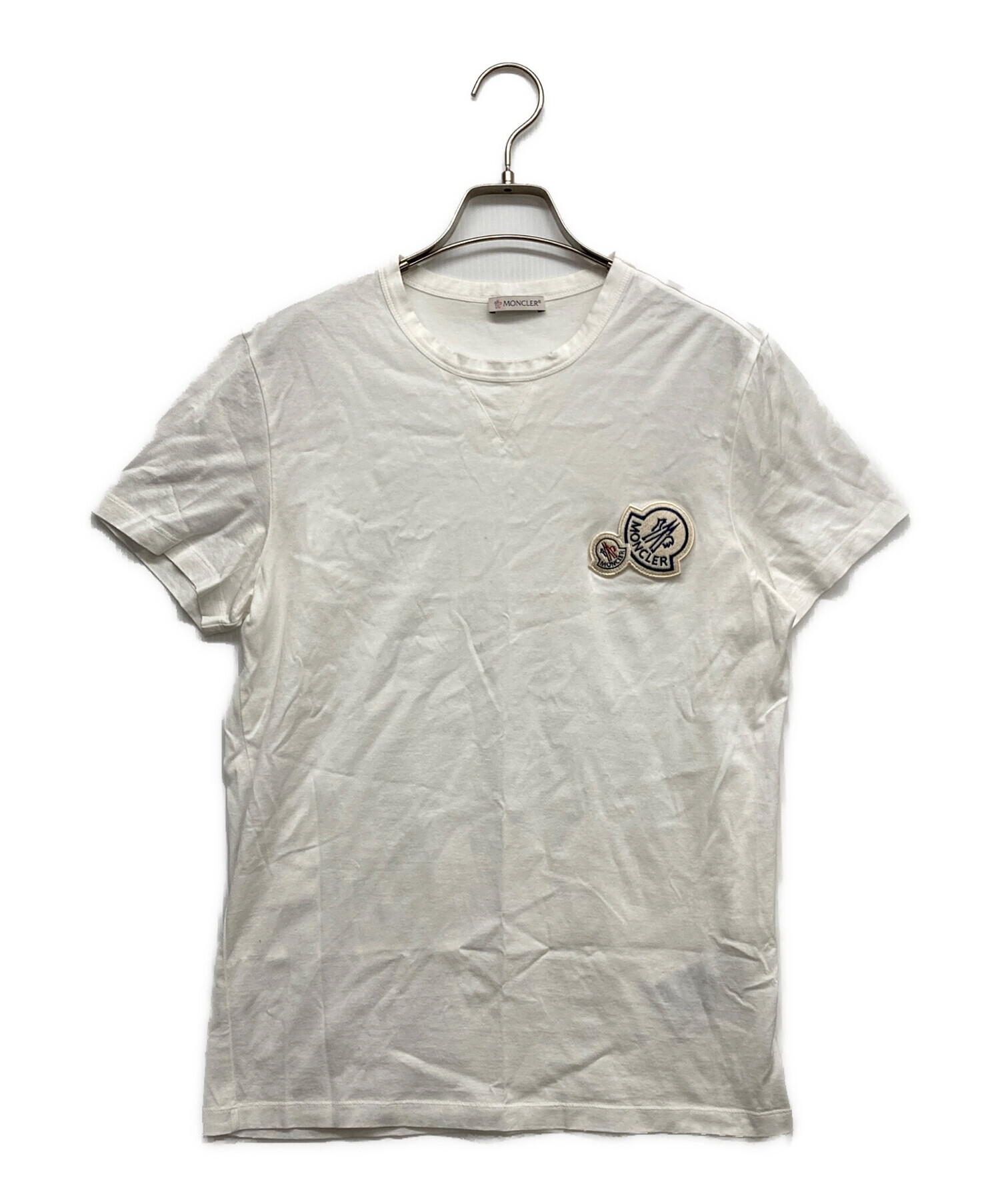 【美品】MONCLER Tシャツ マグリア ポケット ホワイト シルバー L MONCLER - 【極美品】MONCLER Tシャツ ロンT 長袖 ホワイト