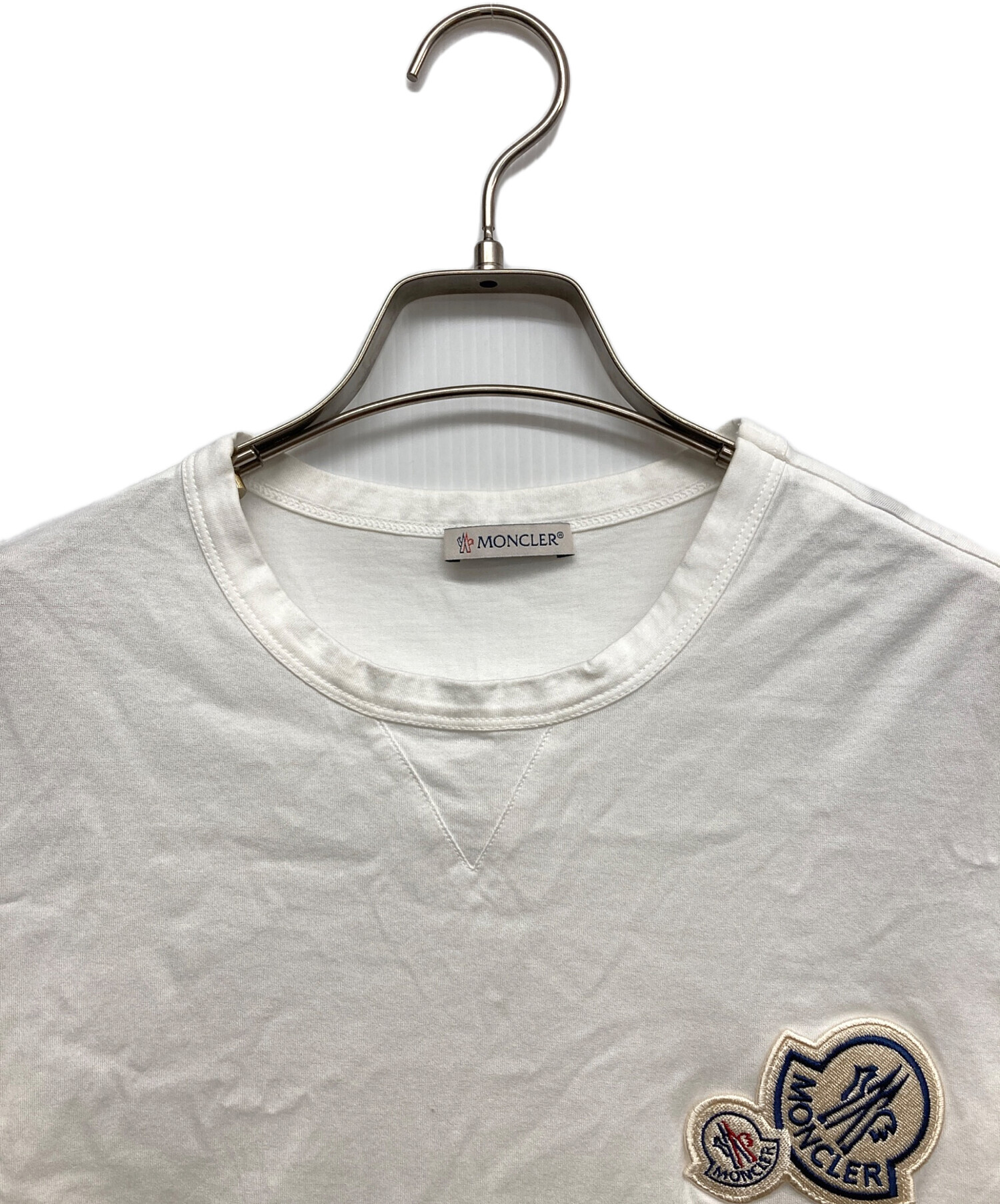 【美品】MONCLER Tシャツ マグリア ポケット ホワイト シルバー L MONCLER - 【極美品】MONCLER Tシャツ ロンT 長袖 ホワイト