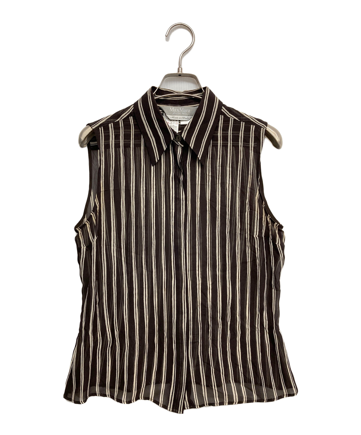 【中古】WEEKEND MaxMara ウィークエンドマックスマーラ トップス シャツブラウス 38 ストライプS11＿s-0170-r11 MAXMARA WEEKEND LINE（マックスマーラウィークエンドライン） WEEKEND