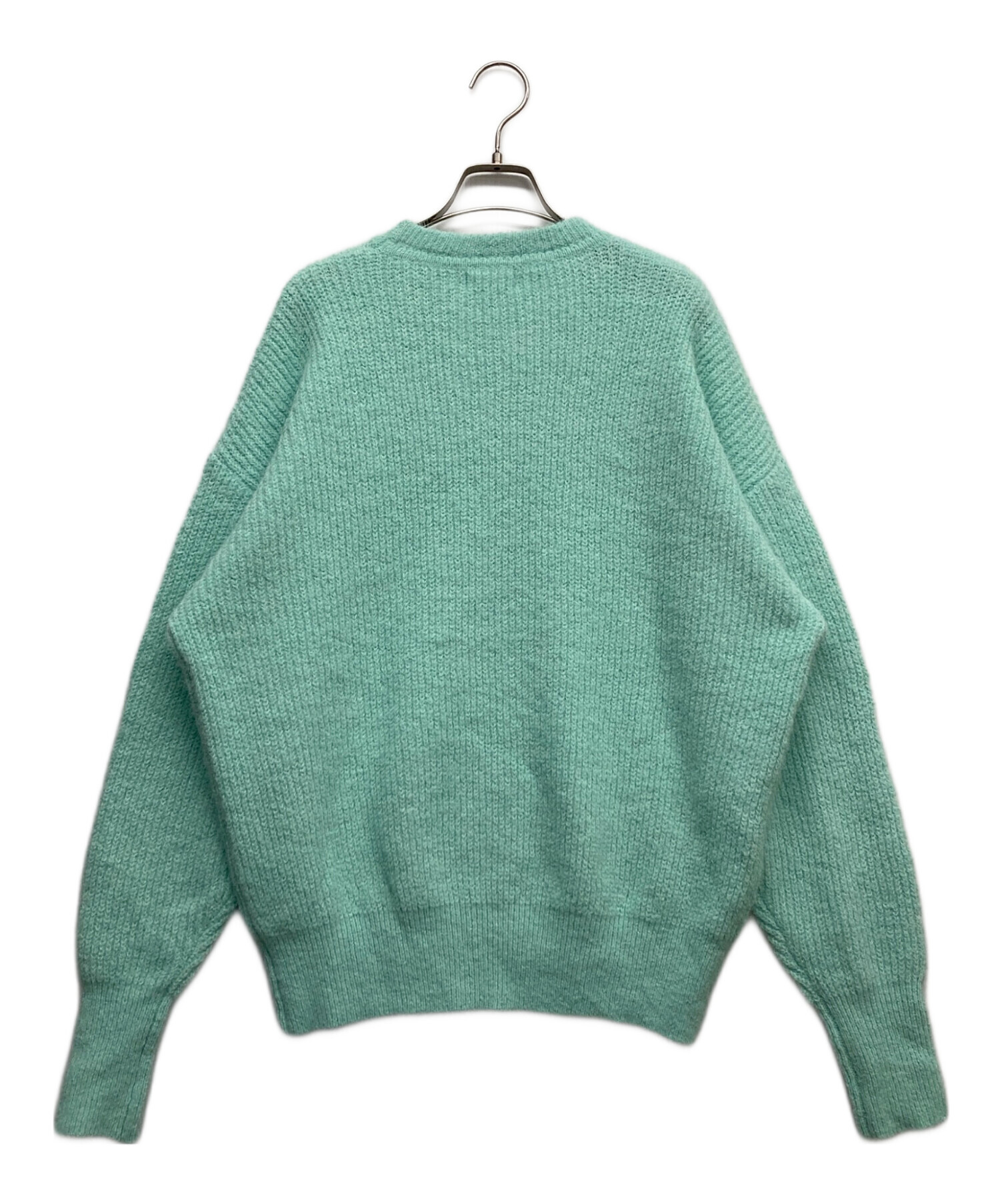 中古・古着通販】MYNE (マイン) クルーネックニット グリーン サイズ:F 