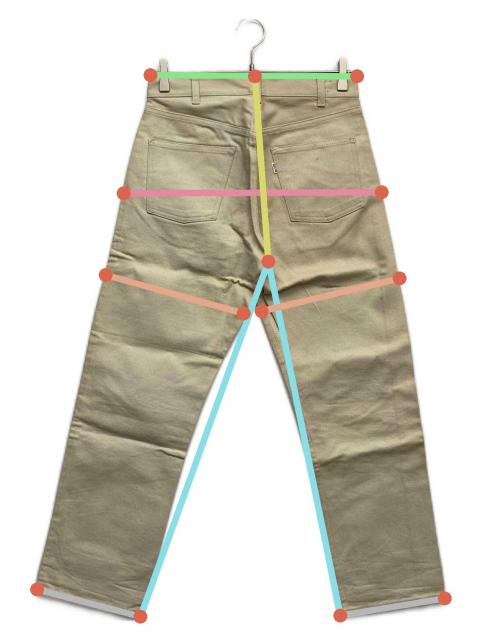 70sLeeワークパンツツイルレア 中古・古着通販】LEVI'S (リーバイス) 70s コットンツイルパンツ