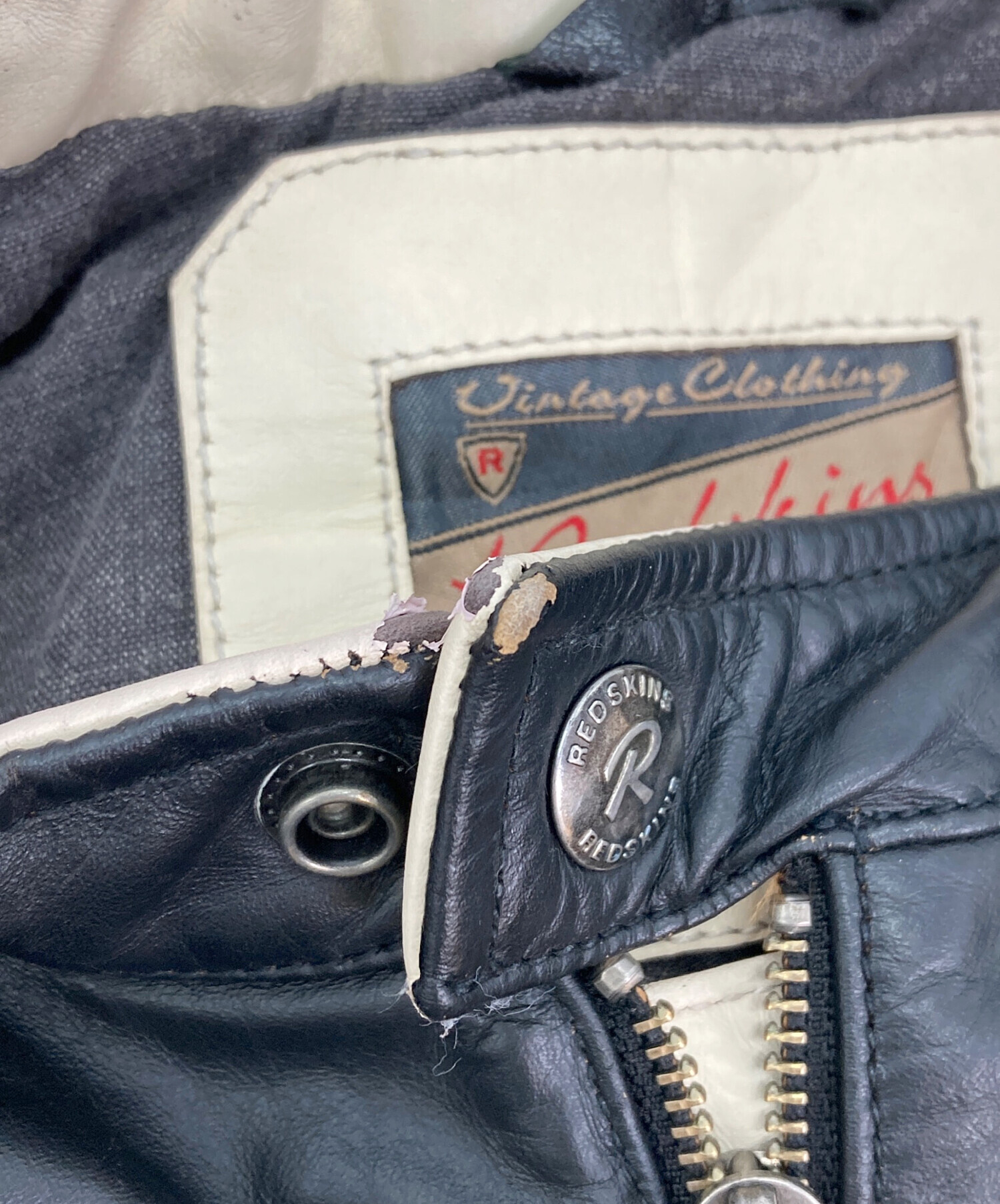 【Redskins 】レザージャケット ブラック　Ｌサイズ 中古・古着通販】REDSKINS (レッドスキンズ) ライダース