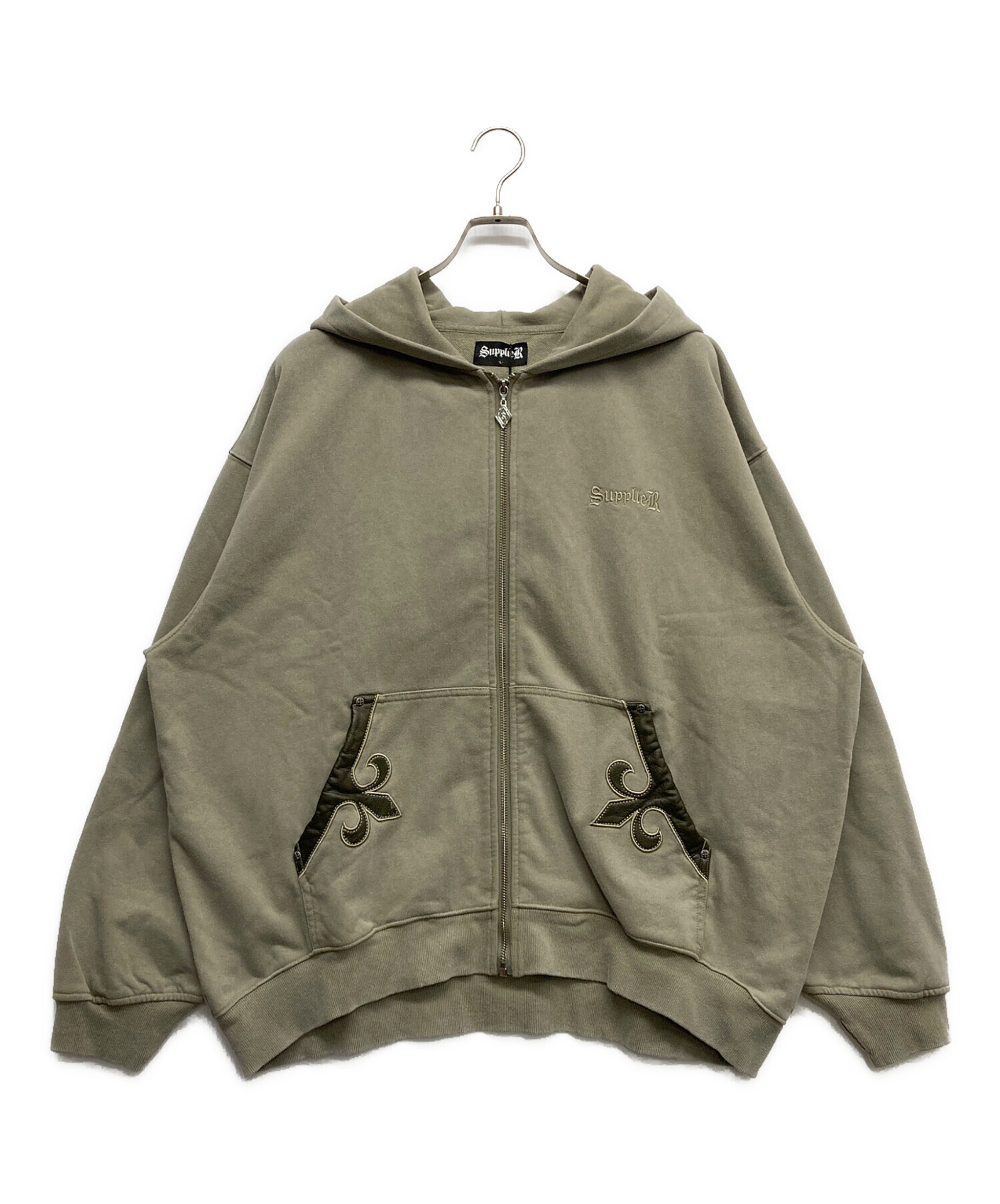 中古・古着通販】SUPPLIER (サプライヤー) レザーパッチ ジップ 