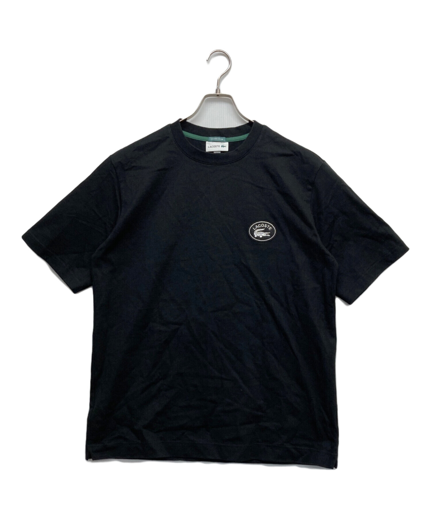 中古・古着通販】LACOSTE (ラコステ) ロゴ半袖カットソー ブラック 