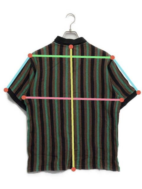 中古・古着通販】Supreme (シュプリーム) Open Knit Stripe Zip Polo