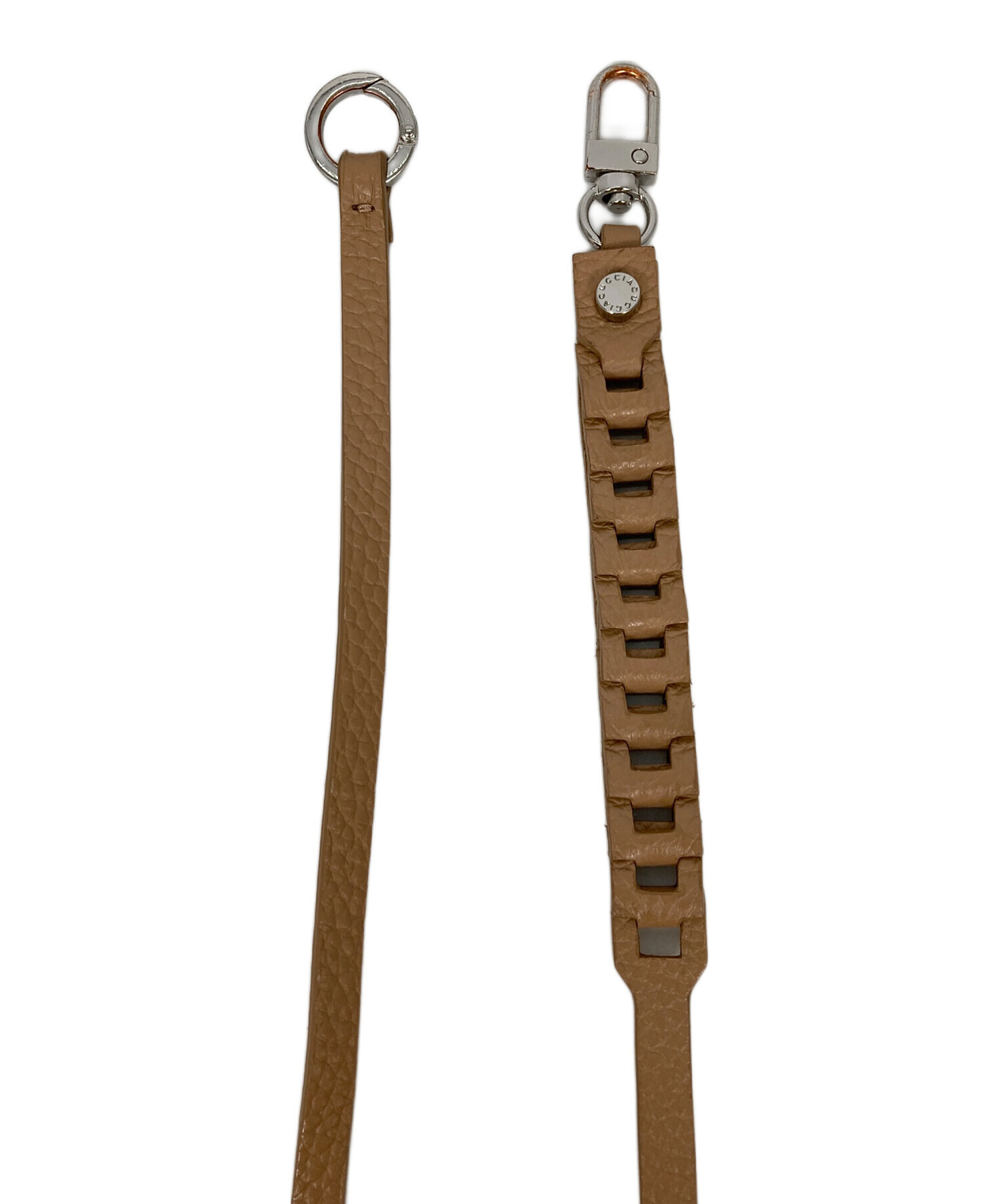 IACUCCI ブラウンレザー ストラップ 中古・古着通販】IACUCCI (イアクッチ) ブリーノ レザーストラップ