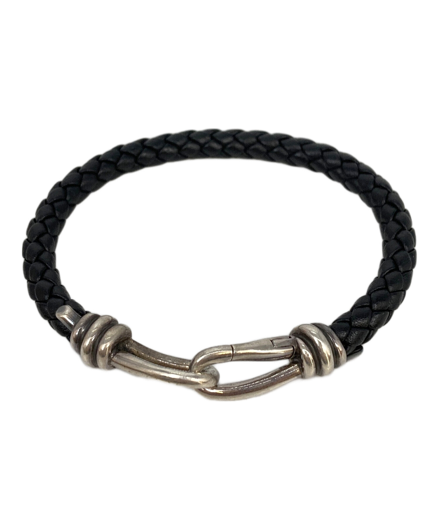 ティファニー　ノットレザーブレス　入手困難希少品 入手困難！ ティファニー ダブル レザー ノット ブレスレット - メルカリ