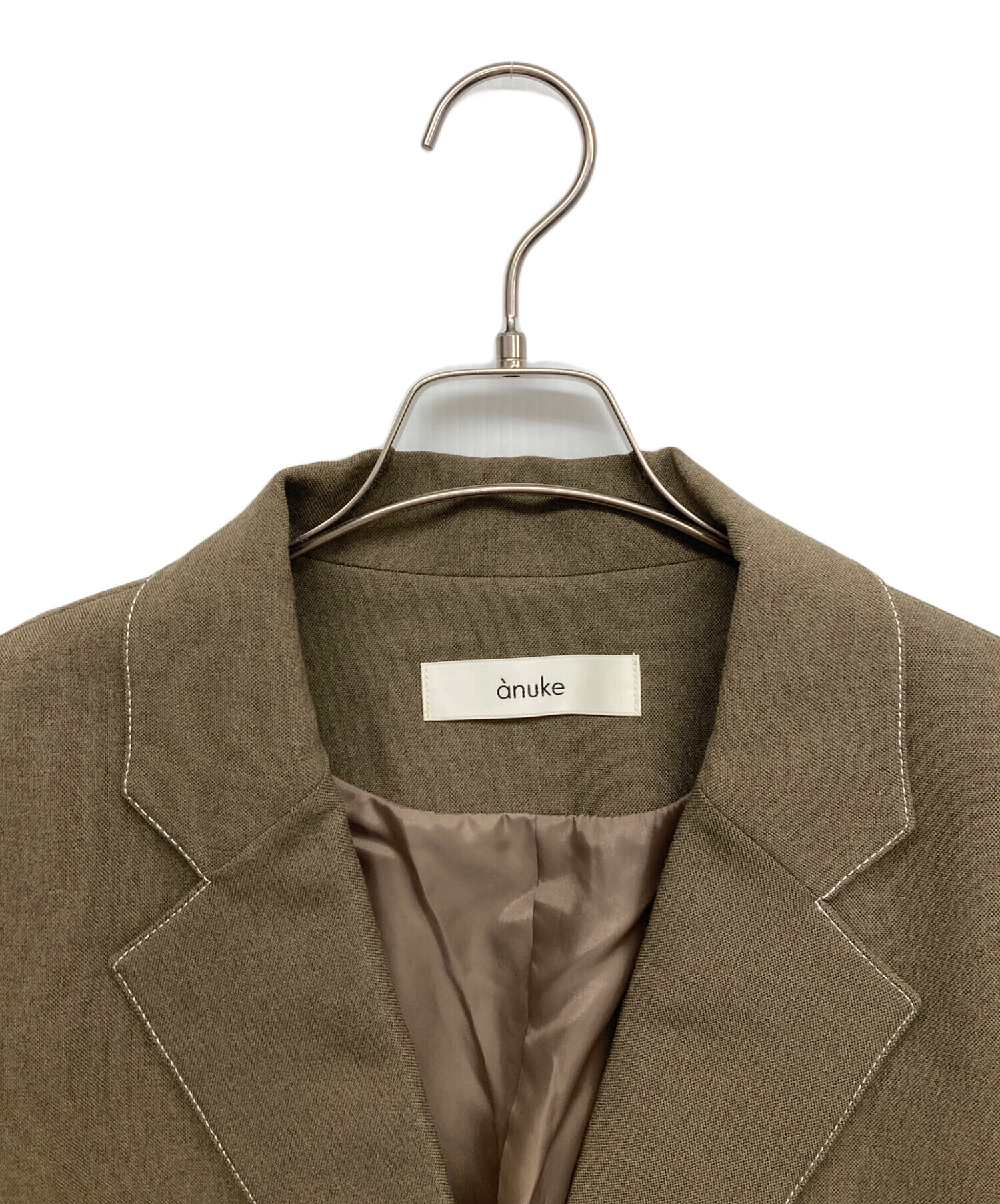 中古・古着通販】anuke (アンヌーク) Heather Short Jacket グリーン