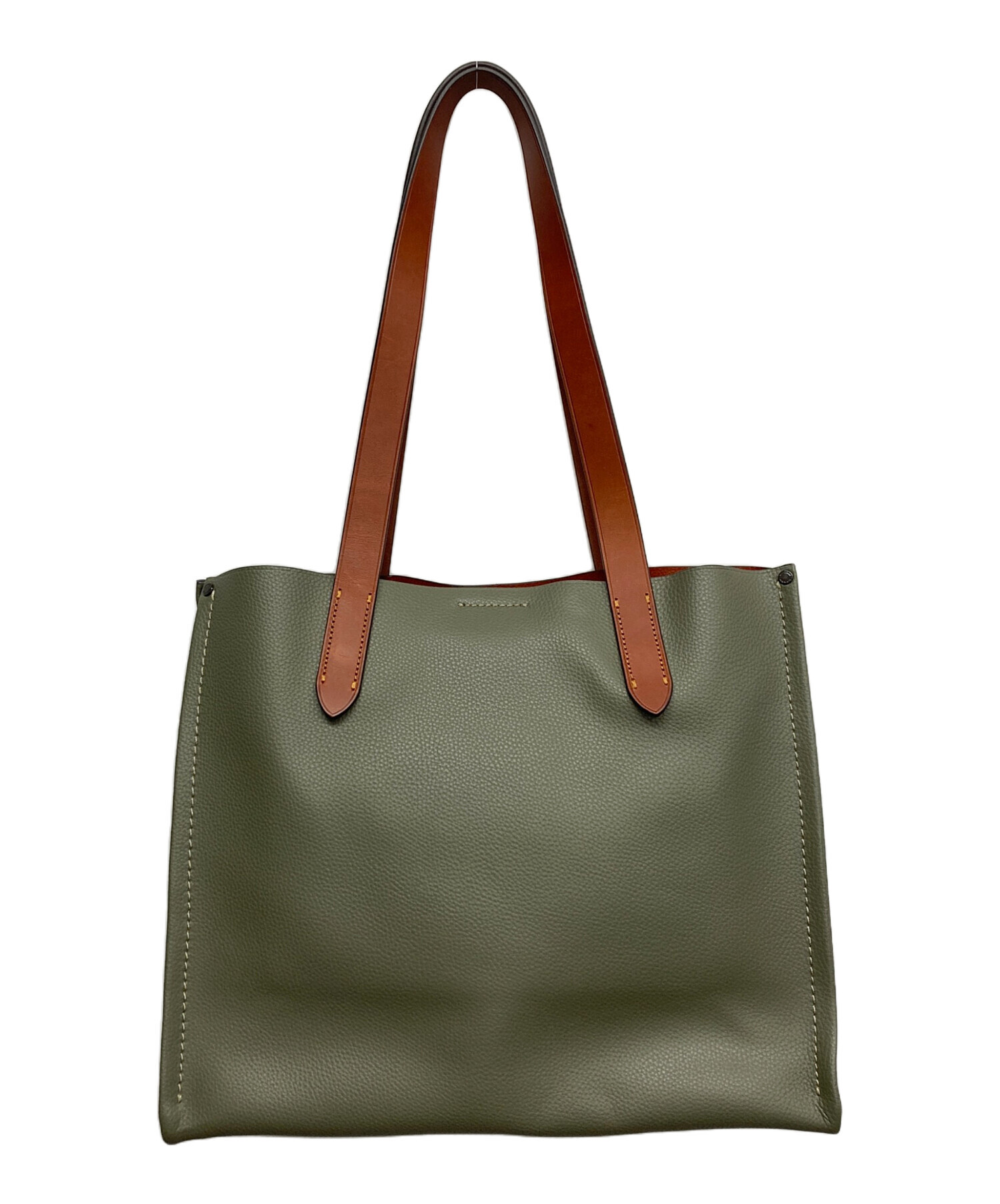 中古・古着通販】COACH (コーチ) リレー トートバッグ グリーン 