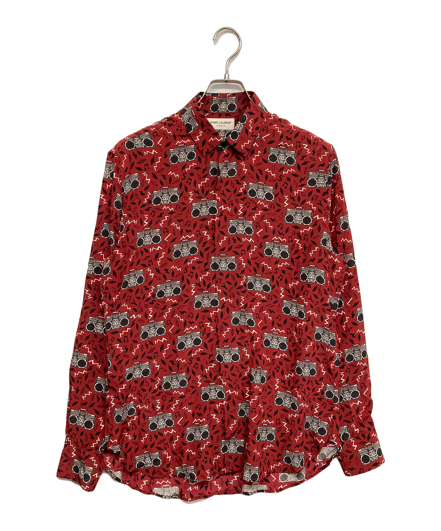 SAINT LAURENT PARIS サンローランパリ カジュアルシャツ メンズ 【古着】【中古】 中古・古着通販】Saint Laurent Paris (サンローランパリ) ラジオ柄