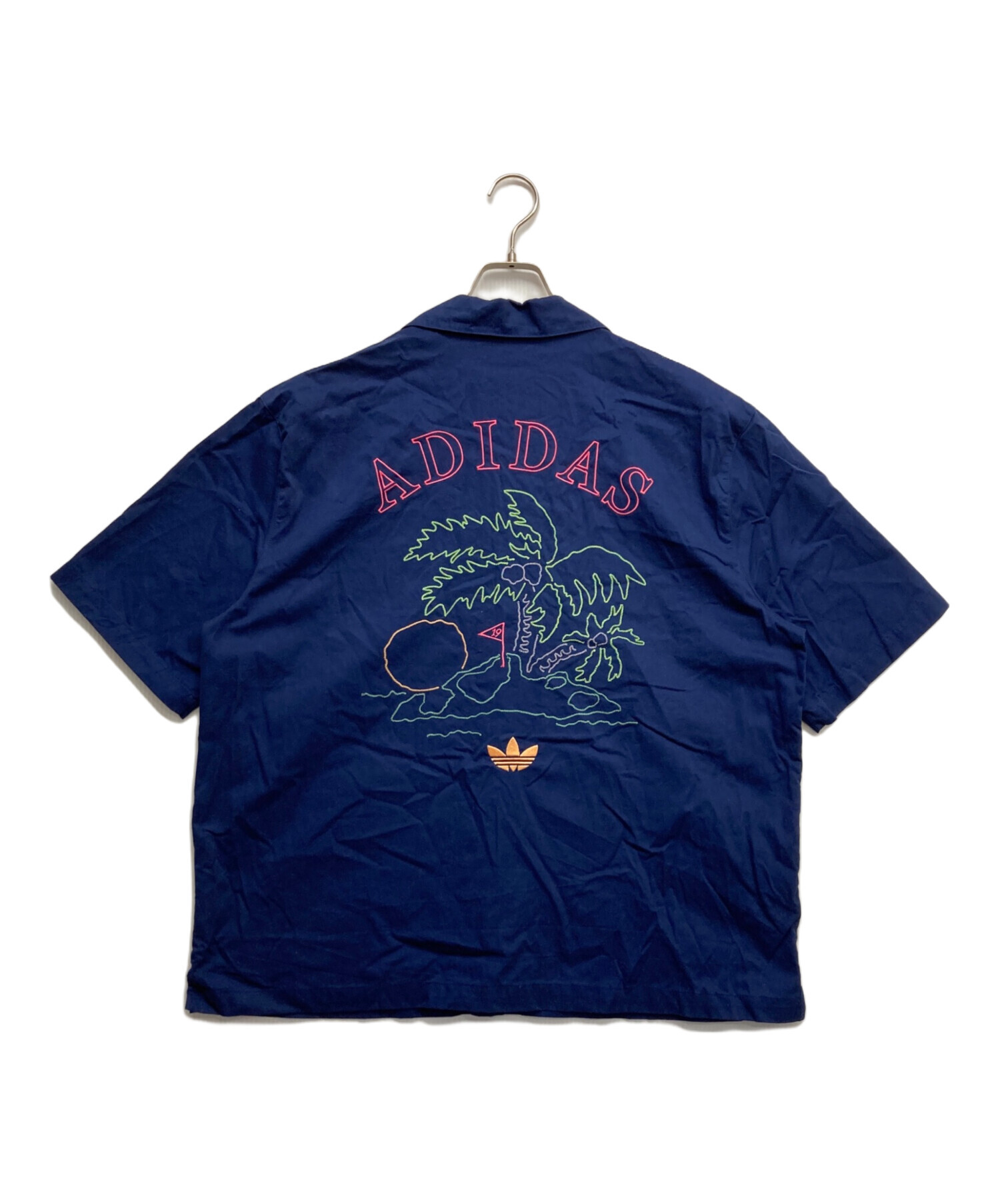 GITANES レア古着Tシャツ ネイビー 半袖 中古・古着通販】adidas (アディダス) 半袖シャツ ブルー サイズ:XL