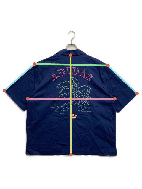 中古・古着通販】adidas (アディダス) 半袖シャツ ブルー サイズ:XL