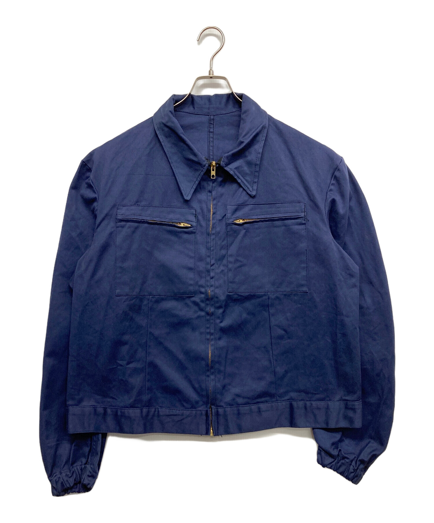 中古・古着通販】military (ミリタリー) ワークジャケット ネイビー 