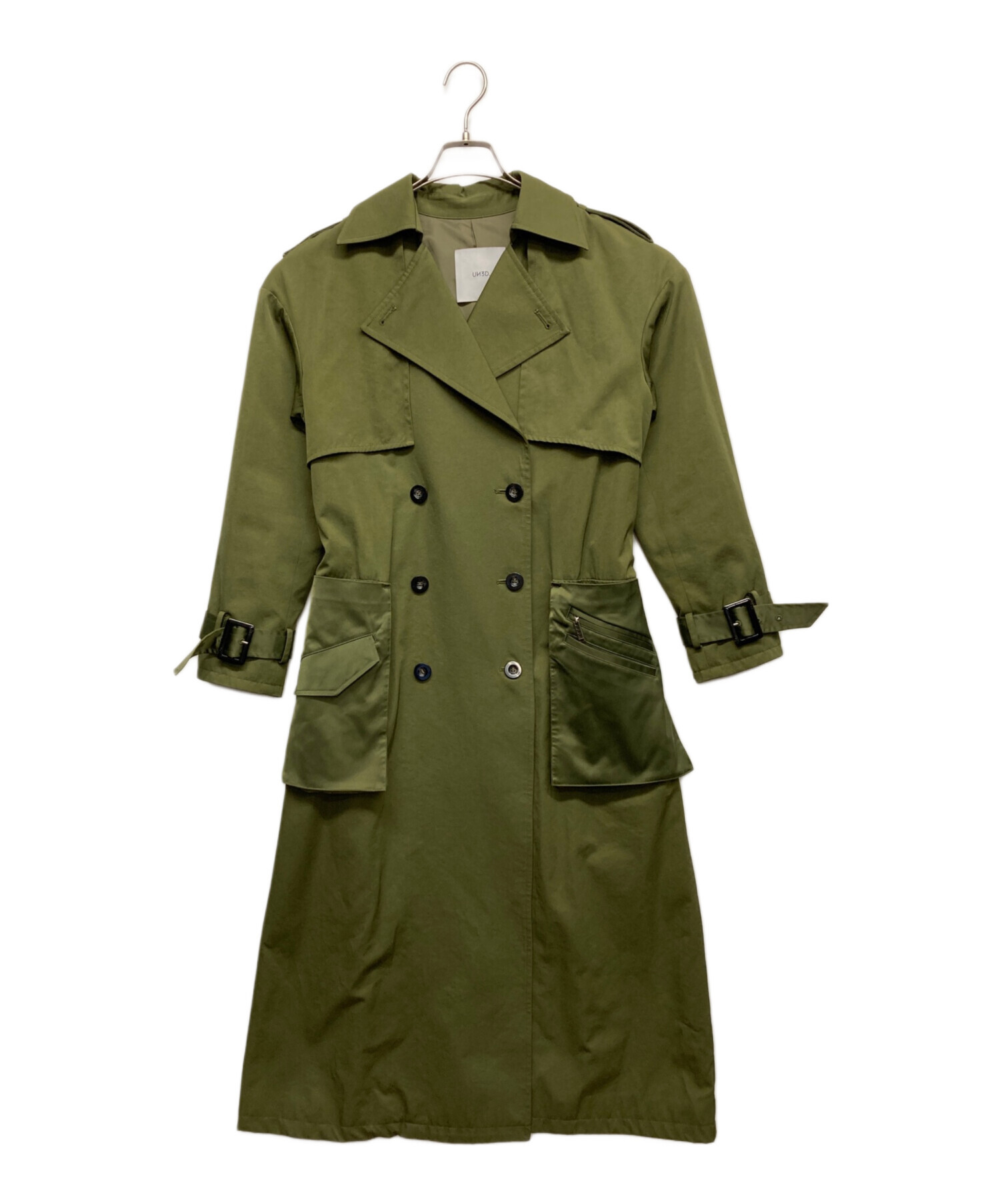 予約品【クリーニング済】アンスリード un3d トレンチコート　定価69800円 アンスリード UN3D. トレンチ コート