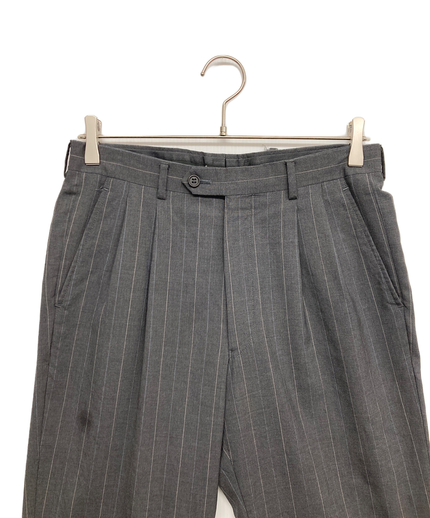 中古・古着通販】Paul Smith (ポールスミス) ツータックパンツ グレー