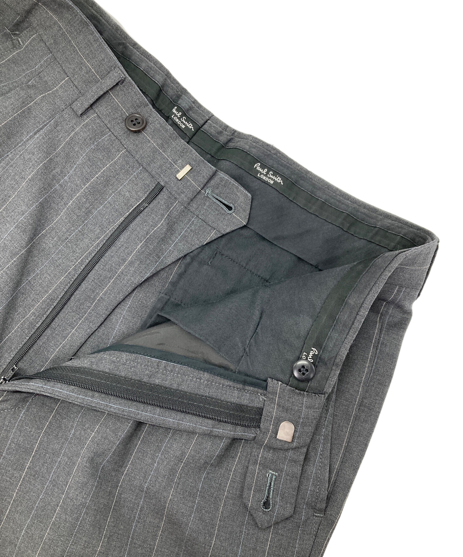 中古・古着通販】Paul Smith (ポールスミス) ツータックパンツ グレー