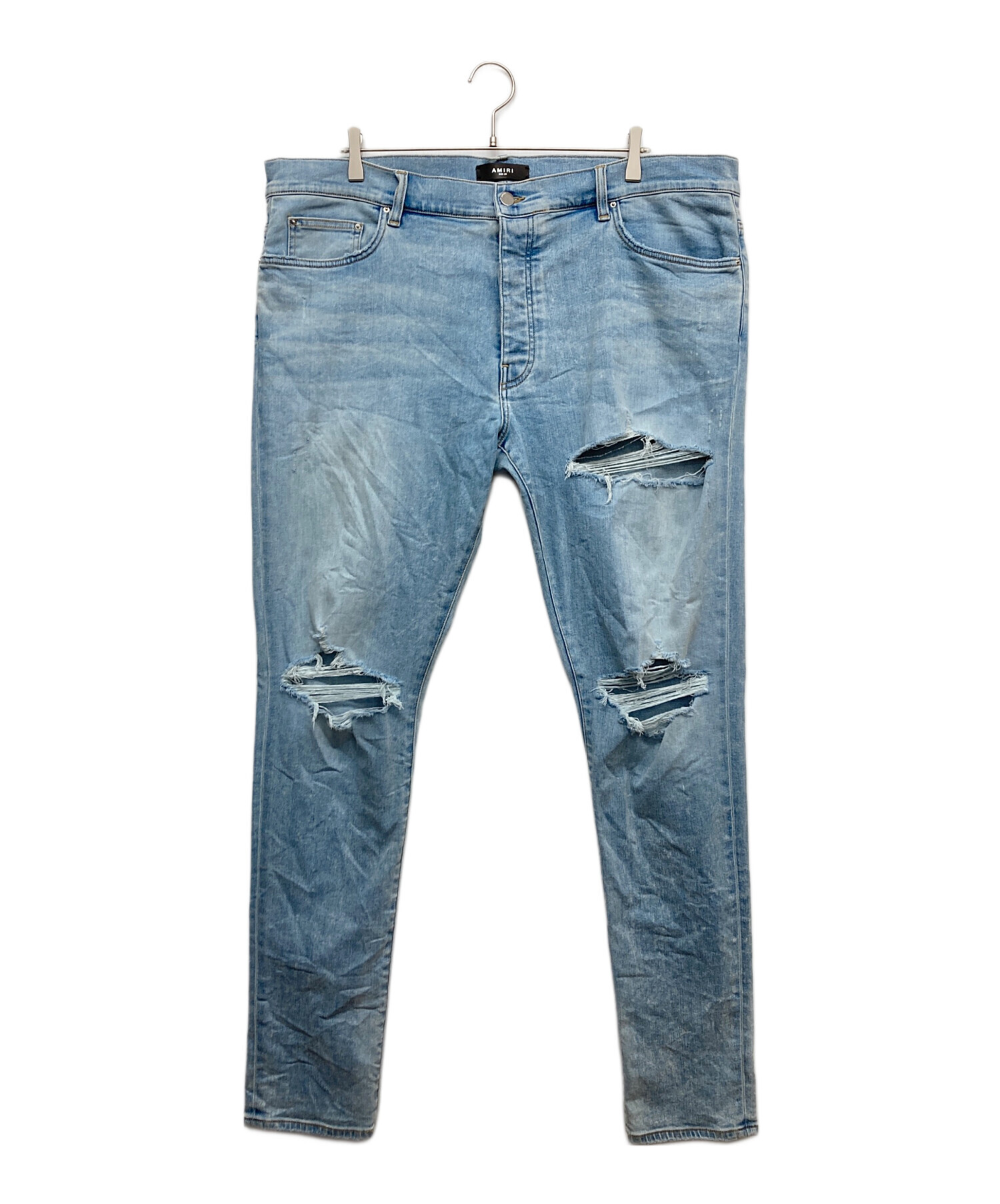 中古・古着通販】AMIRI (アミリ) MX1 ダメージデニムパンツ ブルー