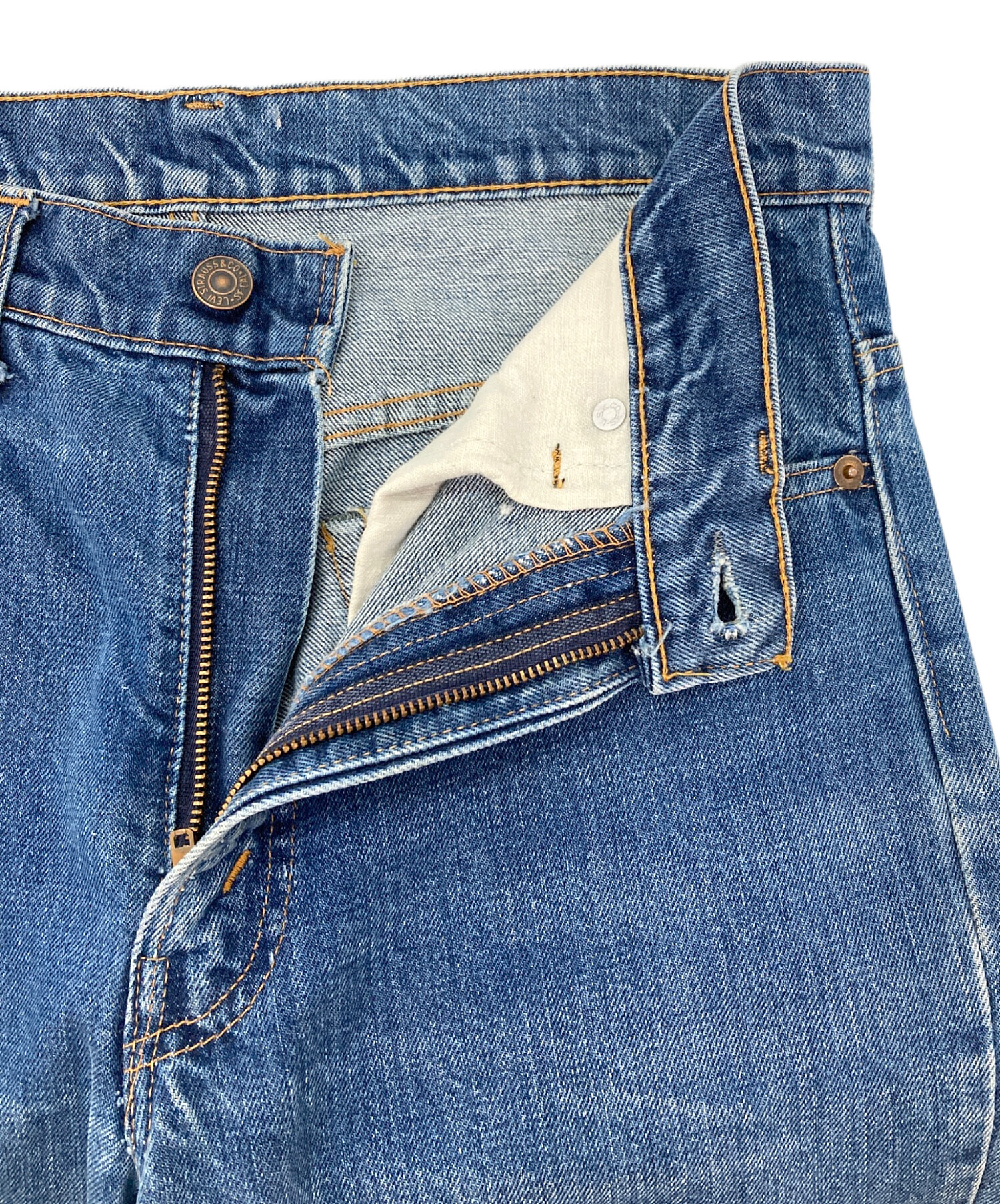 中古・古着通販】LEVI'S (リーバイス) 66前期517デニムパンツ ブルー