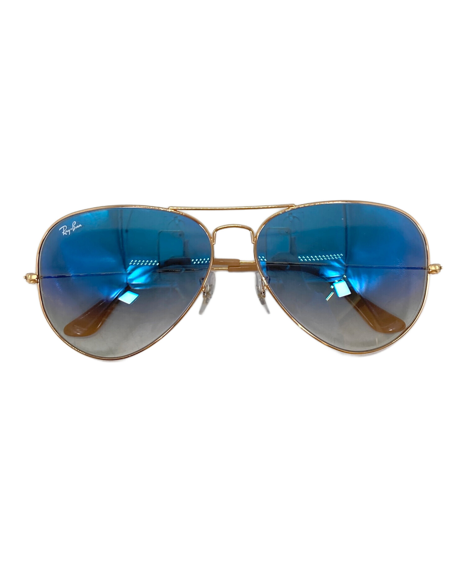 中古・古着通販】RAY-BAN (レイバン) サングラス ゴールド サイズ:62 