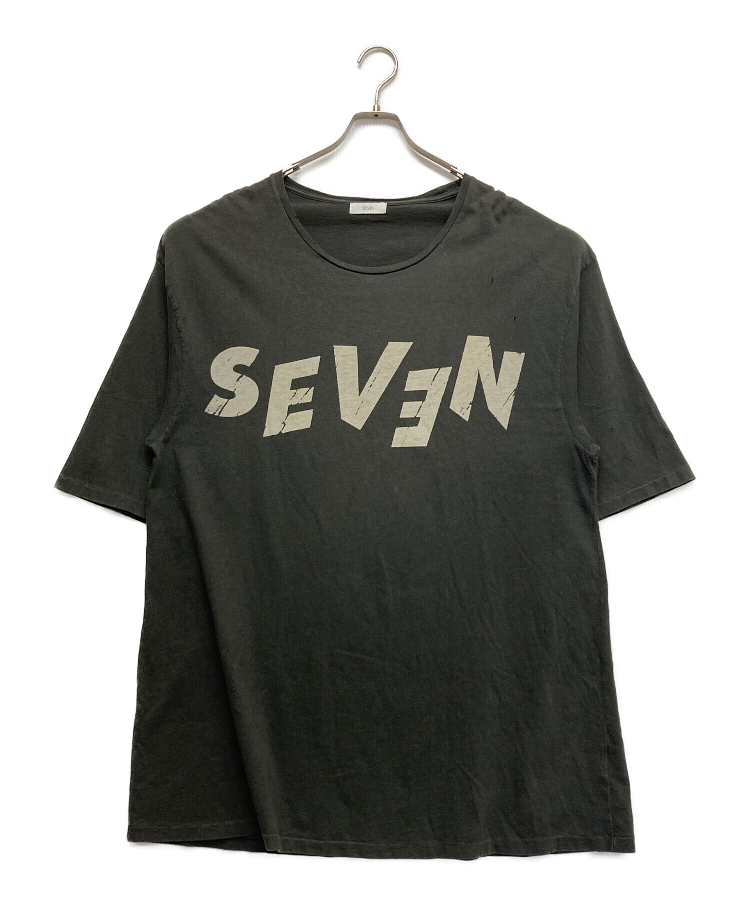 中古・古着通販】Seven (セブン) プリントTシャツ グレー サイズ:L