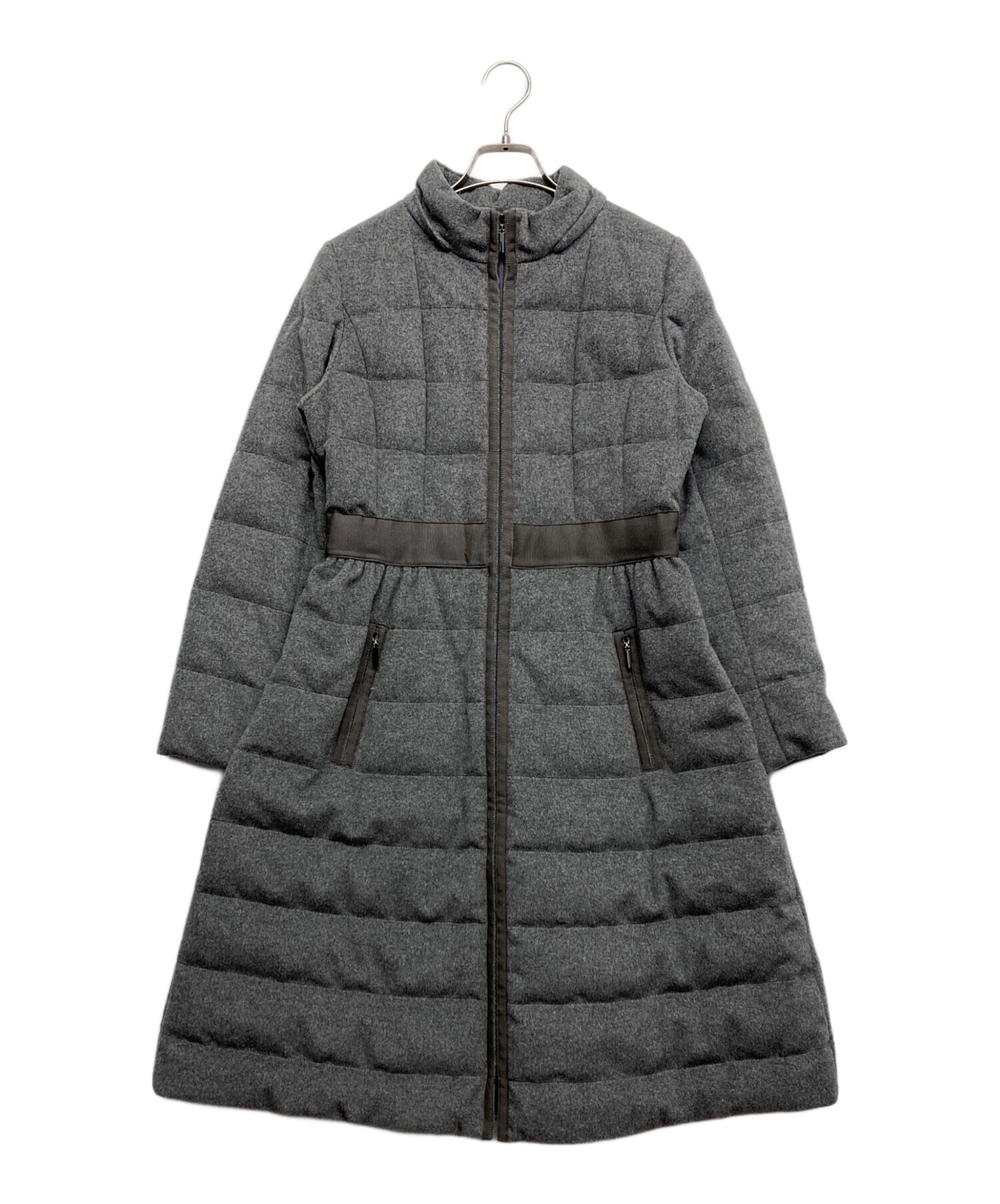 【最終値下げ!美品】Rene ルネ ダウンコート 中古・古着通販】Rene (ルネ) ダウンコート グレー サイズ:36