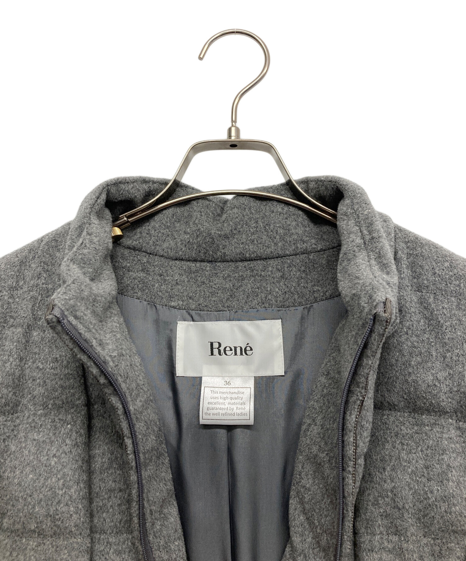 中古・古着通販】Rene (ルネ) ダウンコート グレー サイズ:36
