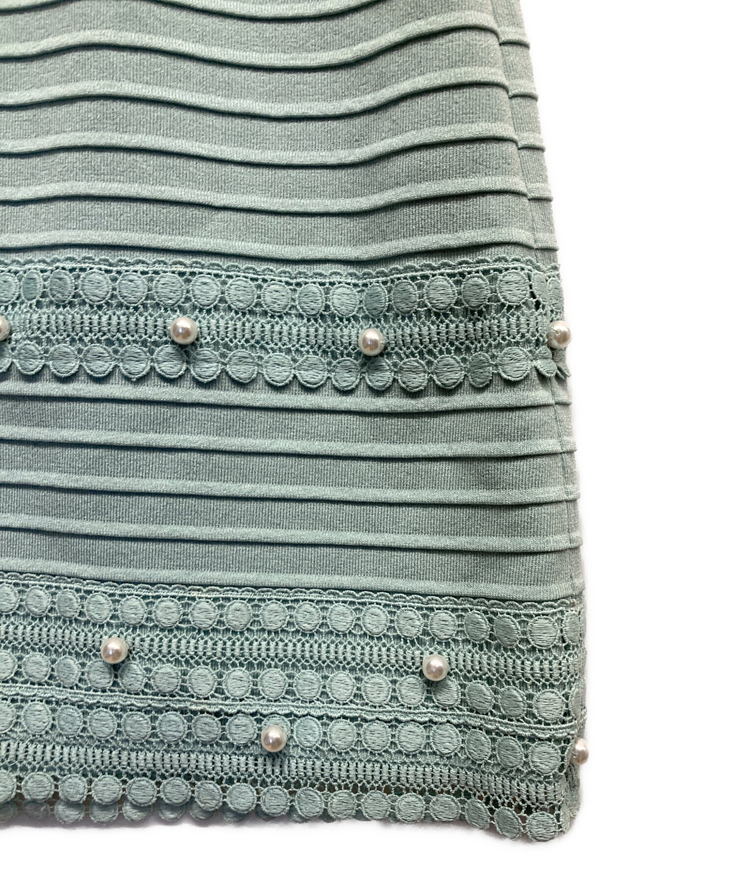 中古・古着通販】Rene (ルネ) ノースリーブワンピース グリーン サイズ