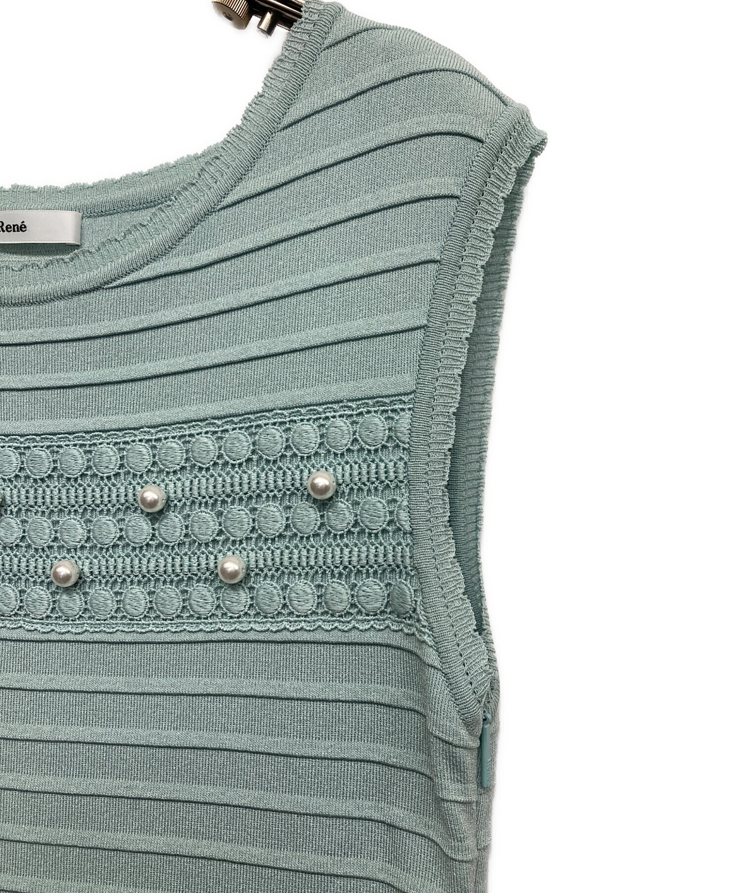 ルネ rene[新品未使用]✨ノースリーブワンピースサイズ36M 中古・古着通販】Rene (ルネ) ギャザーノースリーブワンピース ピンク