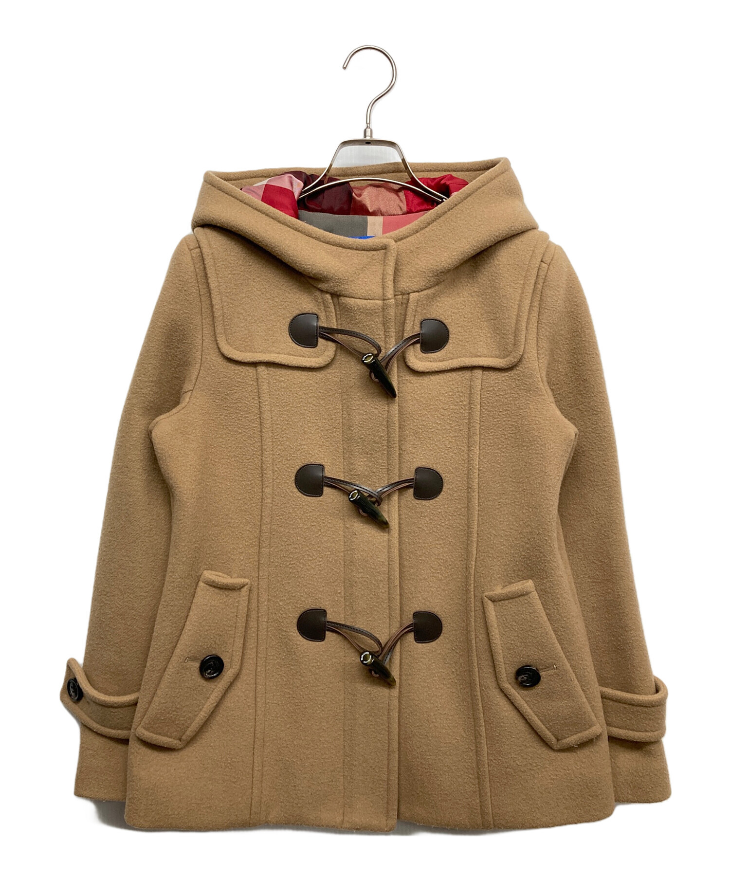 ブルーレーベル クレストブリッジ ダッフルコート アイボリー 38 店舗限定】リバーメルトンショートダッフルコート