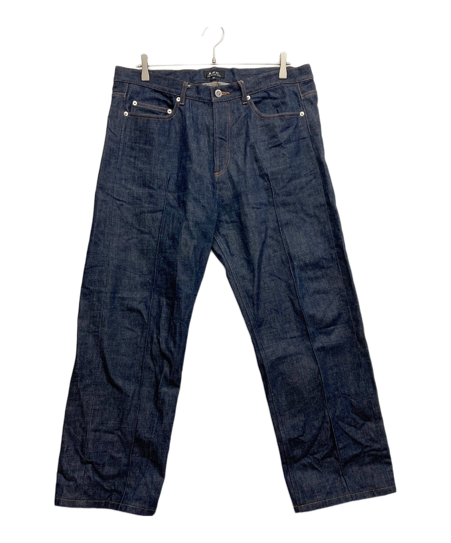 中古・古着通販】A.P.C. (アーペーセー) センタープレスデニムパンツ