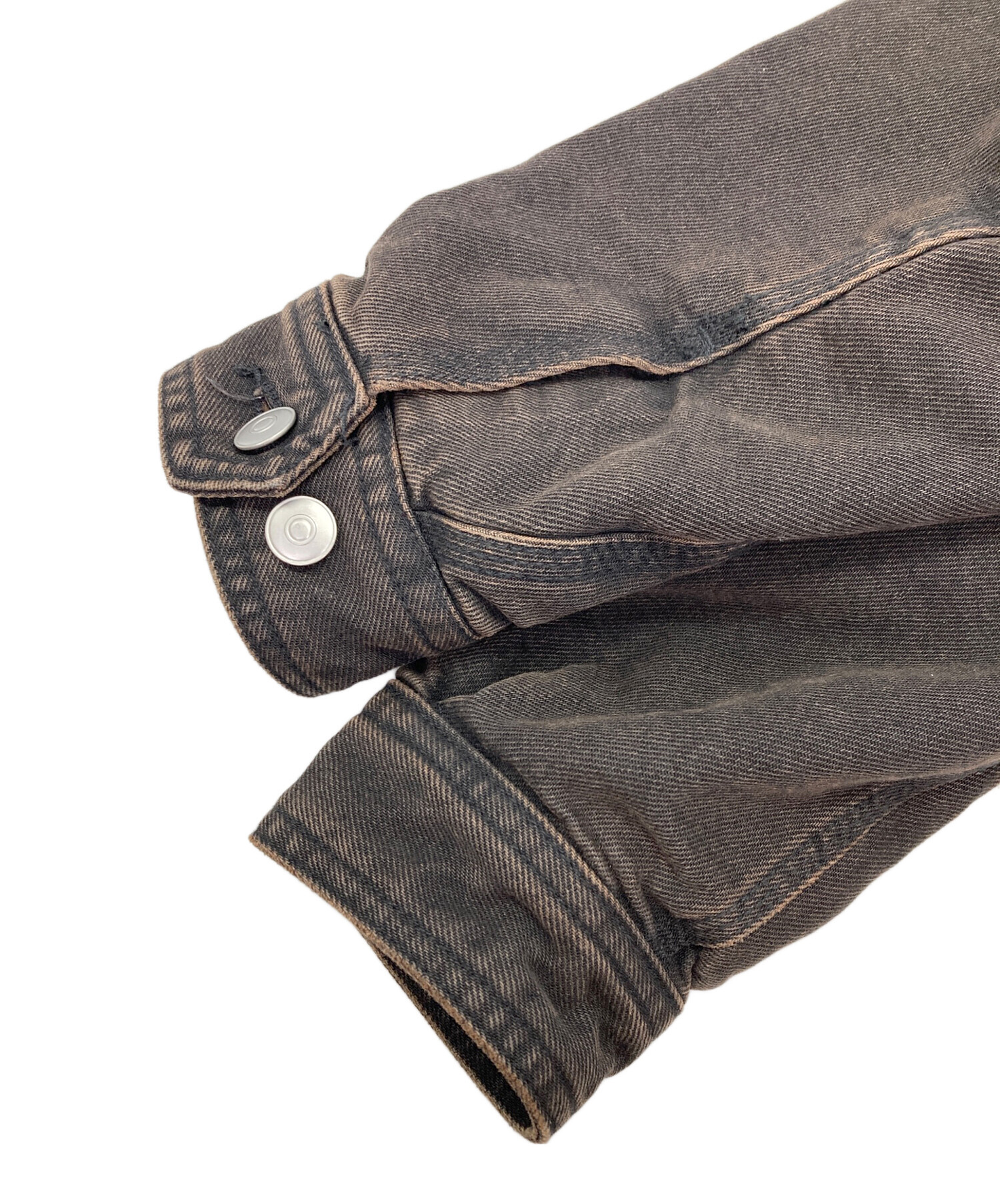 中古・古着通販】ZARA (ザラ) デニムワークジャケット ブラック サイズ 