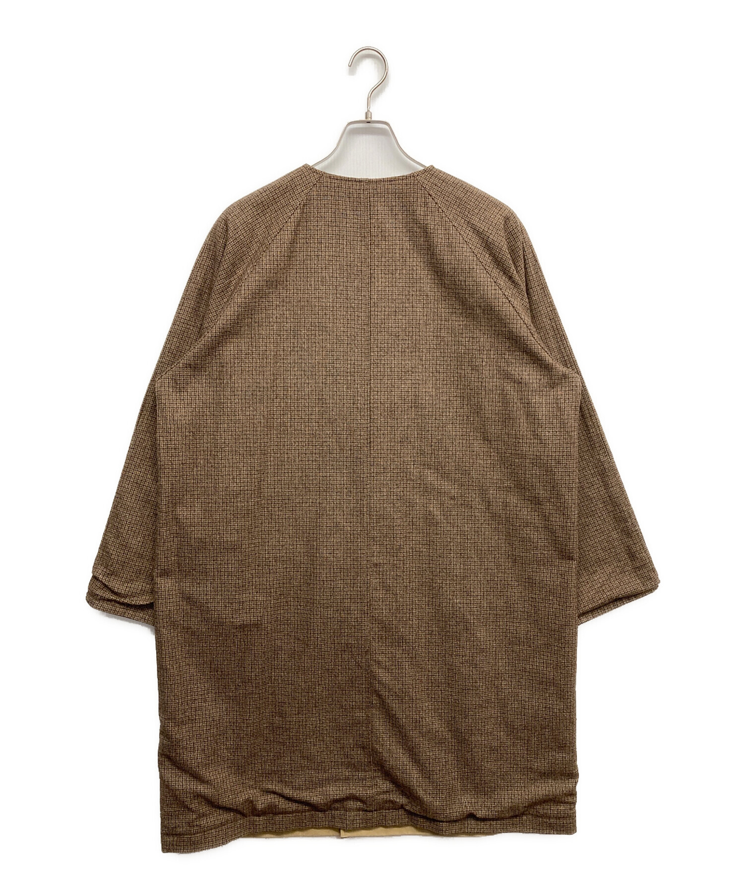 中古・古着通販】UNFOLK (アンフォーク) Reversible nocollar coat