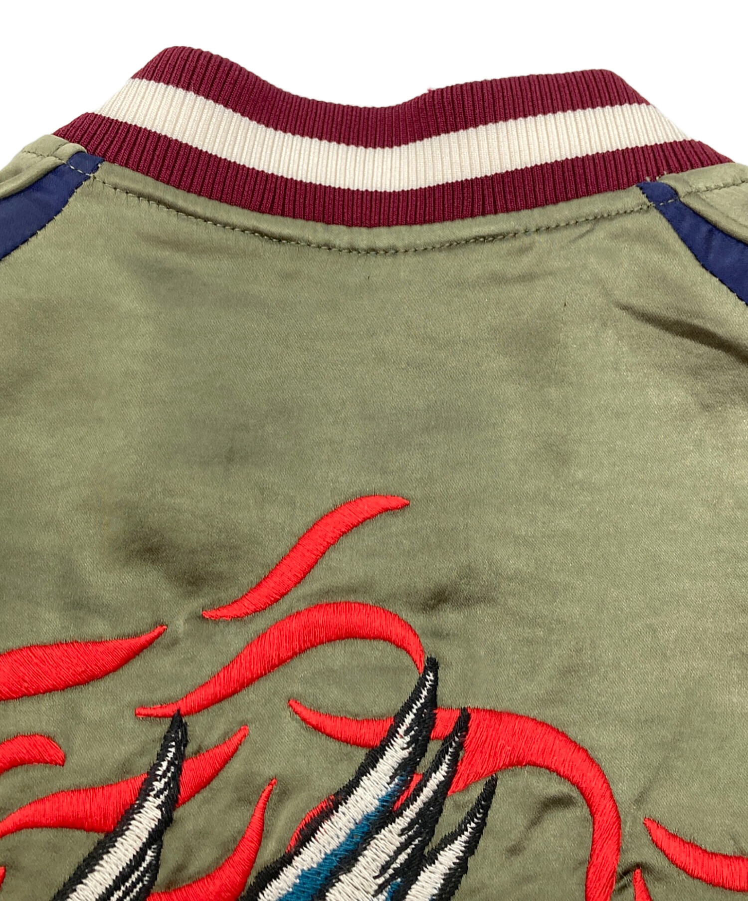 中古・古着通販】DIESEL (ディーゼル) スカジャン グリーン サイズ:M