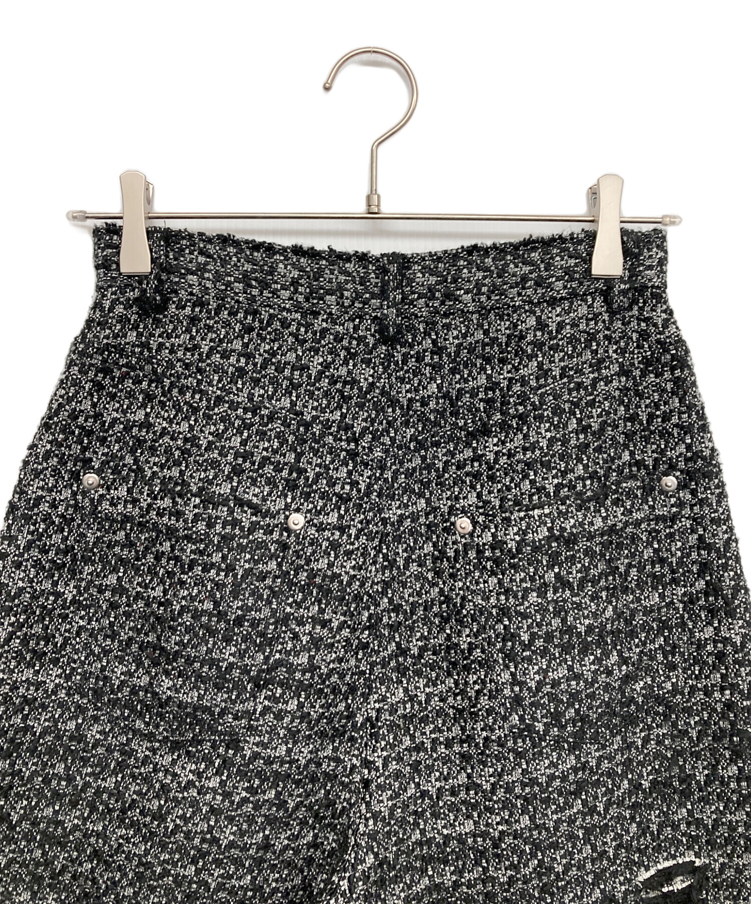 MAISON SPECIAL ツイードダメージワイドパンツ MAISON SPECIAL（メゾンスペシャル）の「Tweed Distressed Wide