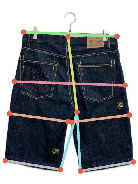 中古・古着通販】stussy (ステューシー) ROUGH RUGGEDデニムハーフ